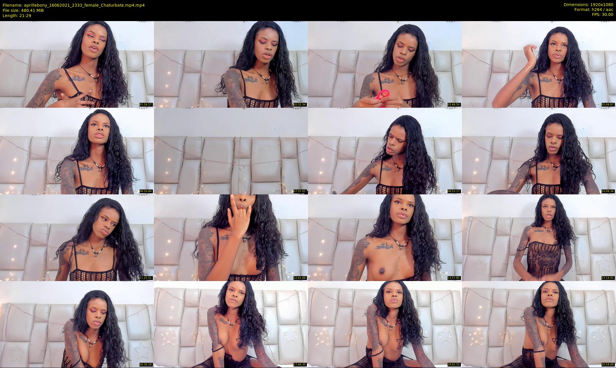 aprillebony — 22 minute Chaturbate female cam show recording, 1080p, Jun 16, 2021