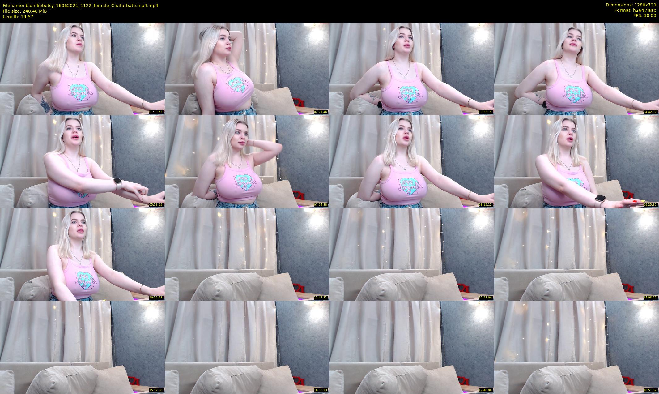 blondiebetsy — 20 minute Chaturbate female cam show recording, 720p, Jun 16, 2021