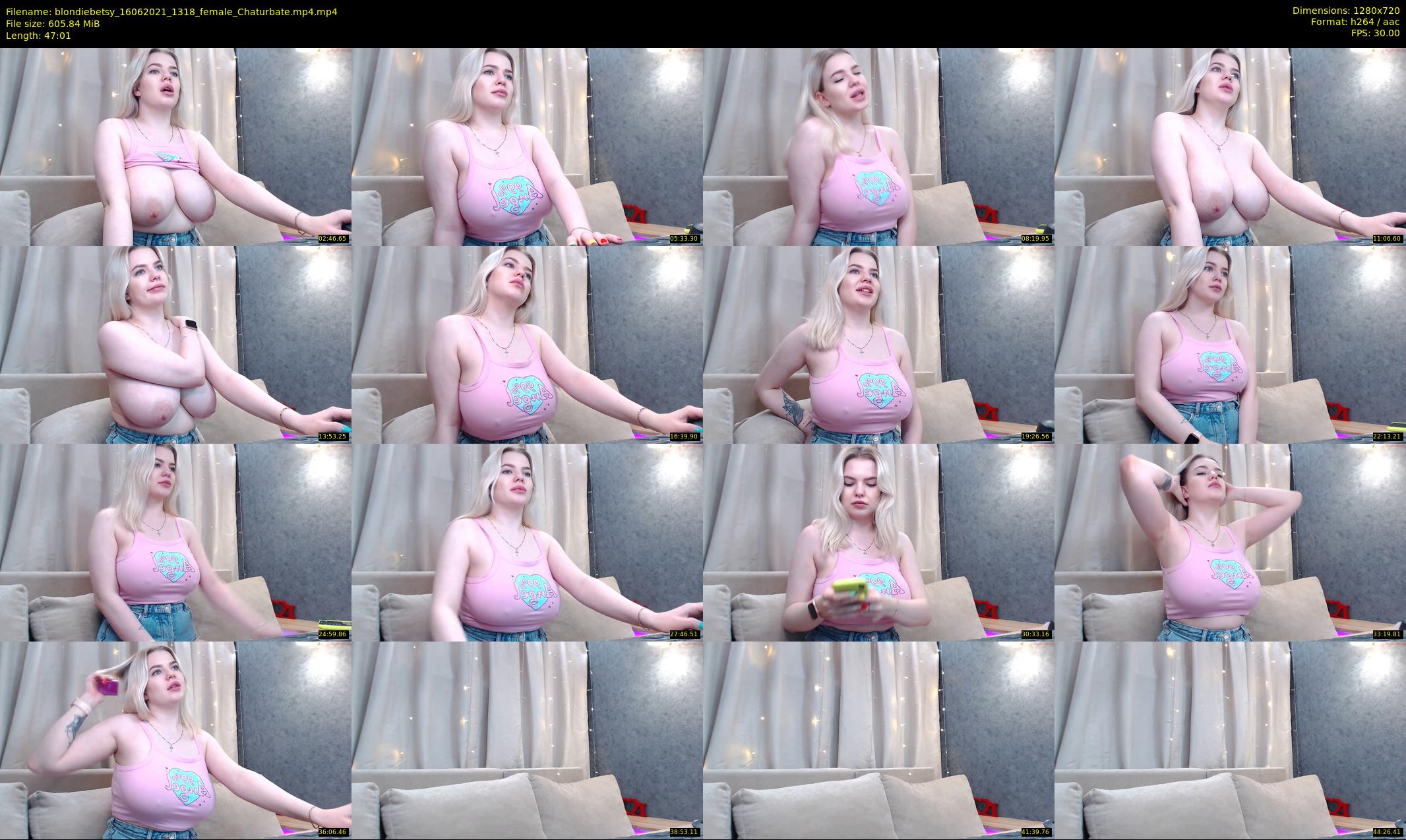 blondiebetsy — 48 minute Chaturbate female cam show recording, 720p, Jun 16, 2021