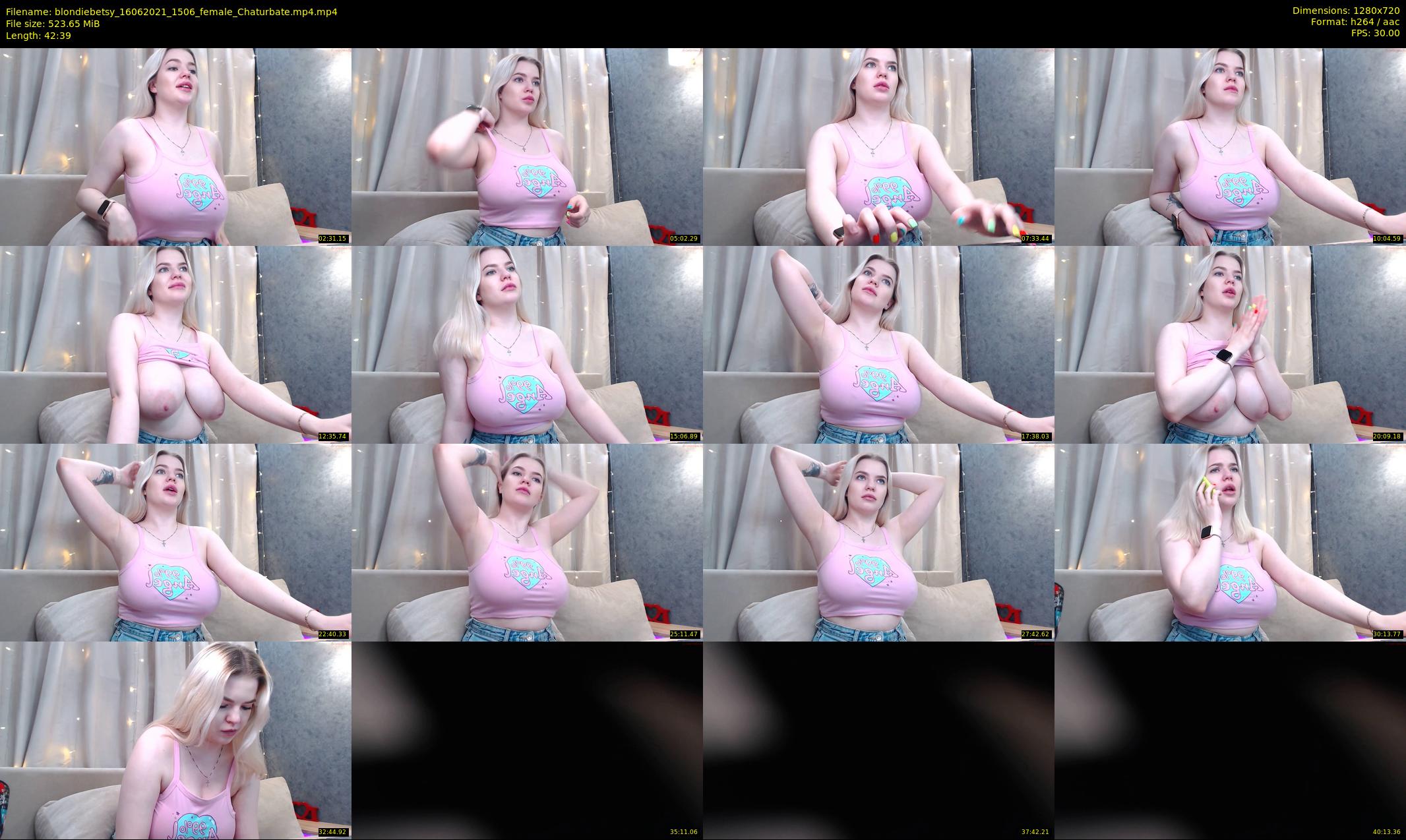 blondiebetsy — 43 minute Chaturbate female cam show recording, 720p, Jun 16, 2021