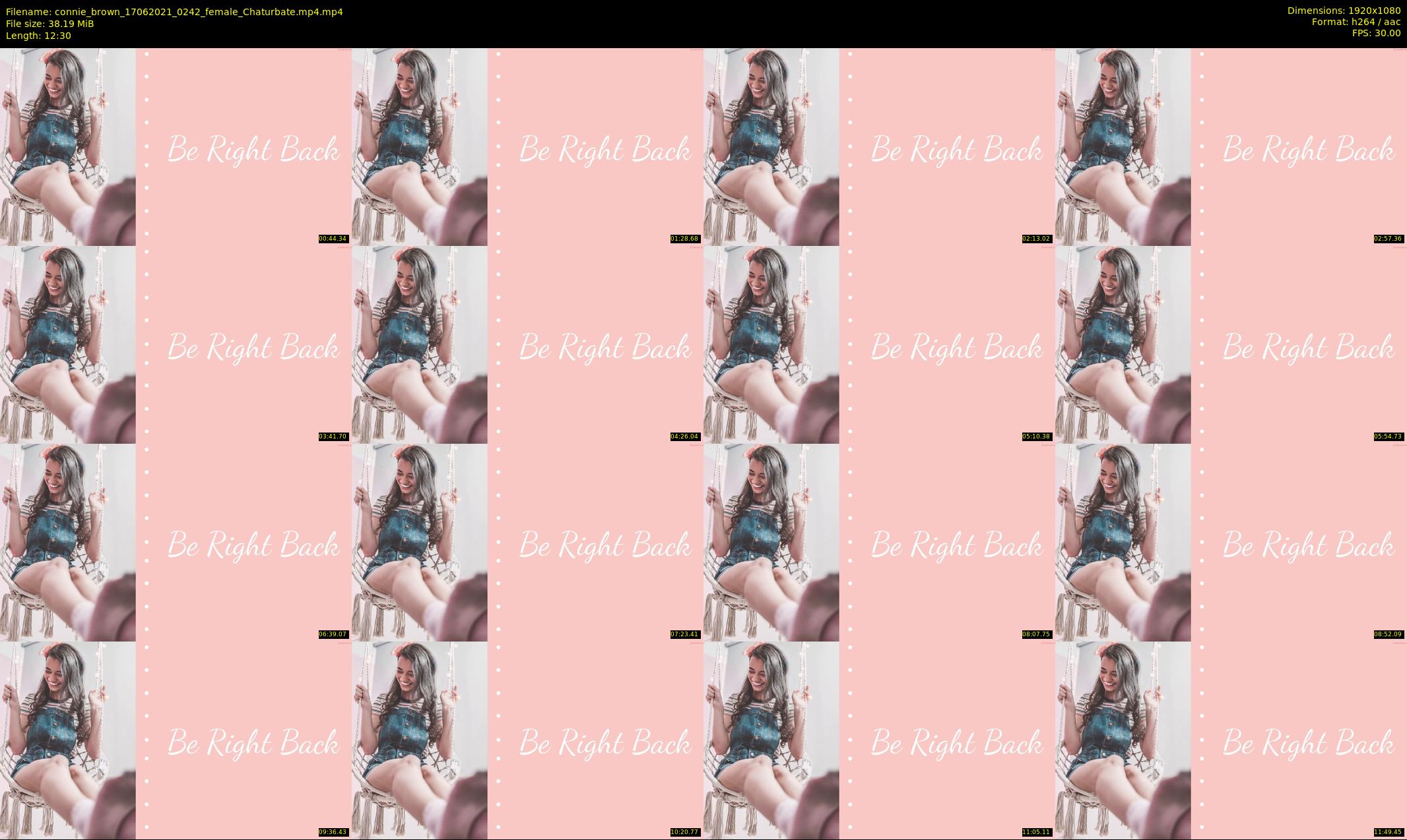 connie_brown — 13 minute Chaturbate female cam show recording, 1080p, Jun 17, 2021