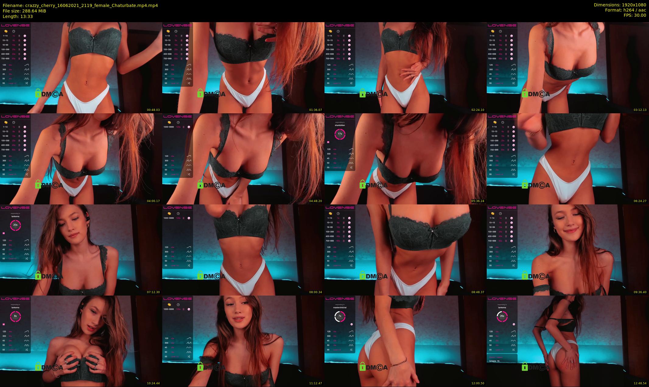 crazzy_cherry — 14 minute Chaturbate female cam show recording, 1080p, Jun 16, 2021