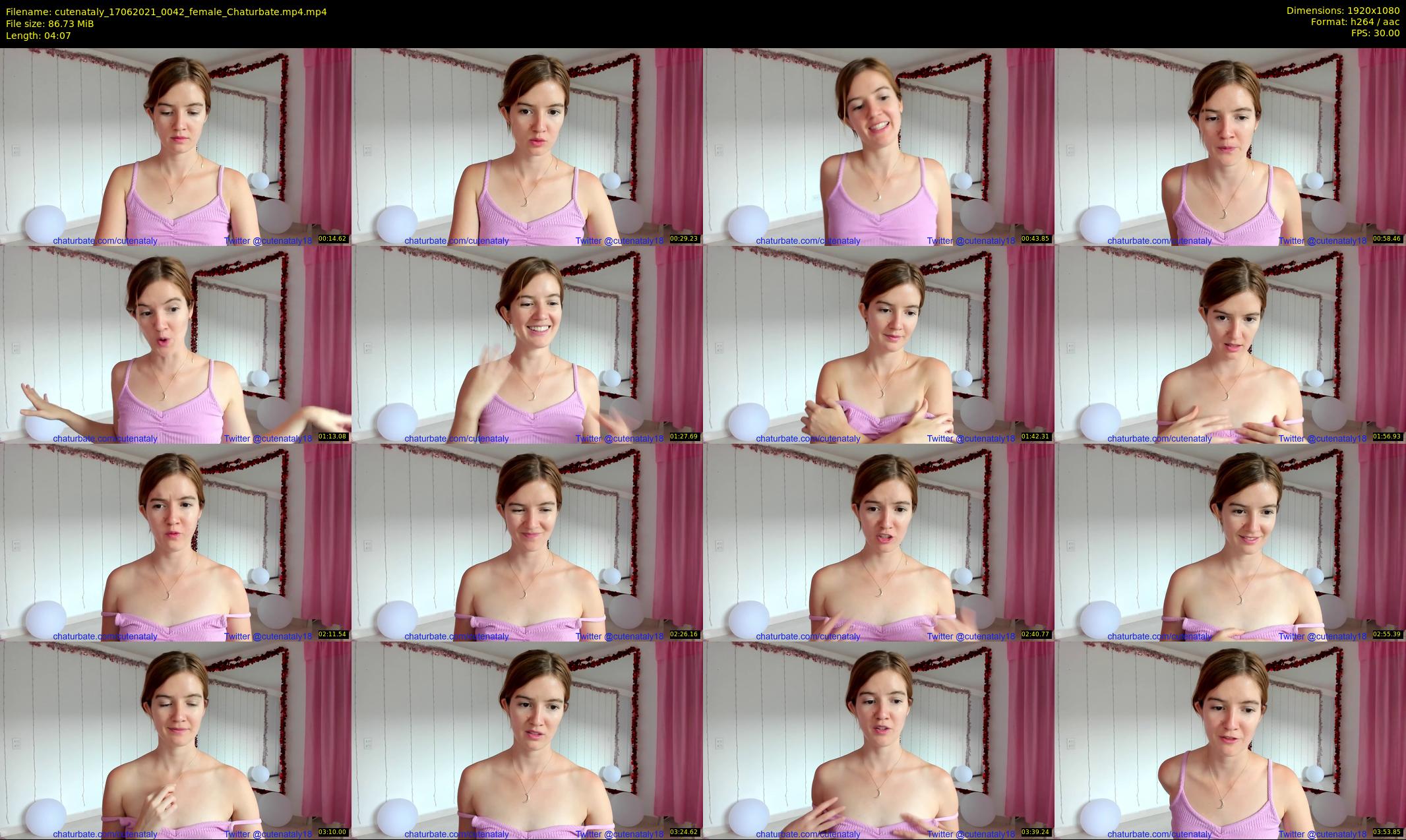 cutenataly — 5 minute Chaturbate female cam show recording, 1080p, Jun 17, 2021
