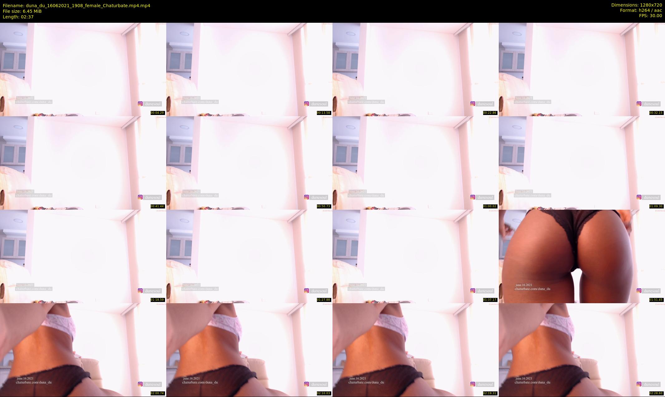 duna_du — 3 minute Chaturbate female cam show recording, 720p, Jun 16, 2021