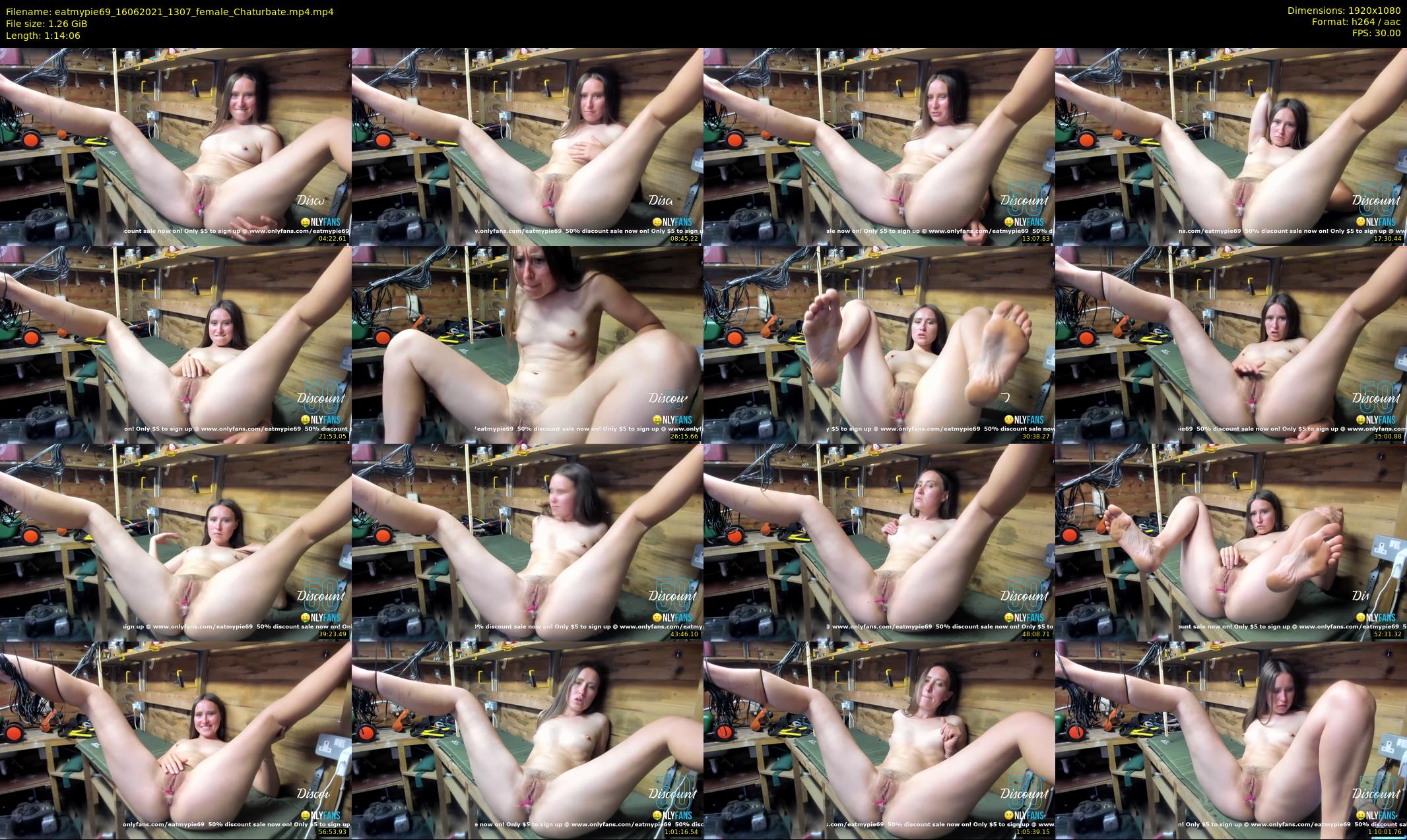 eatmypie69 — 75 minute Chaturbate female cam show recording, 1080p, Jun 16, 2021