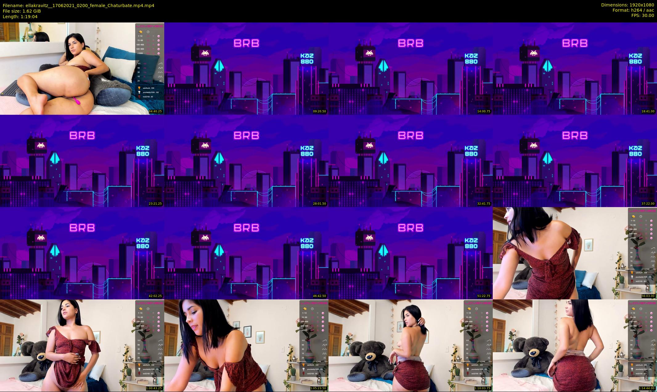 ellakravitz_ — 80 minute Chaturbate female cam show recording, 1080p, Jun 17, 2021