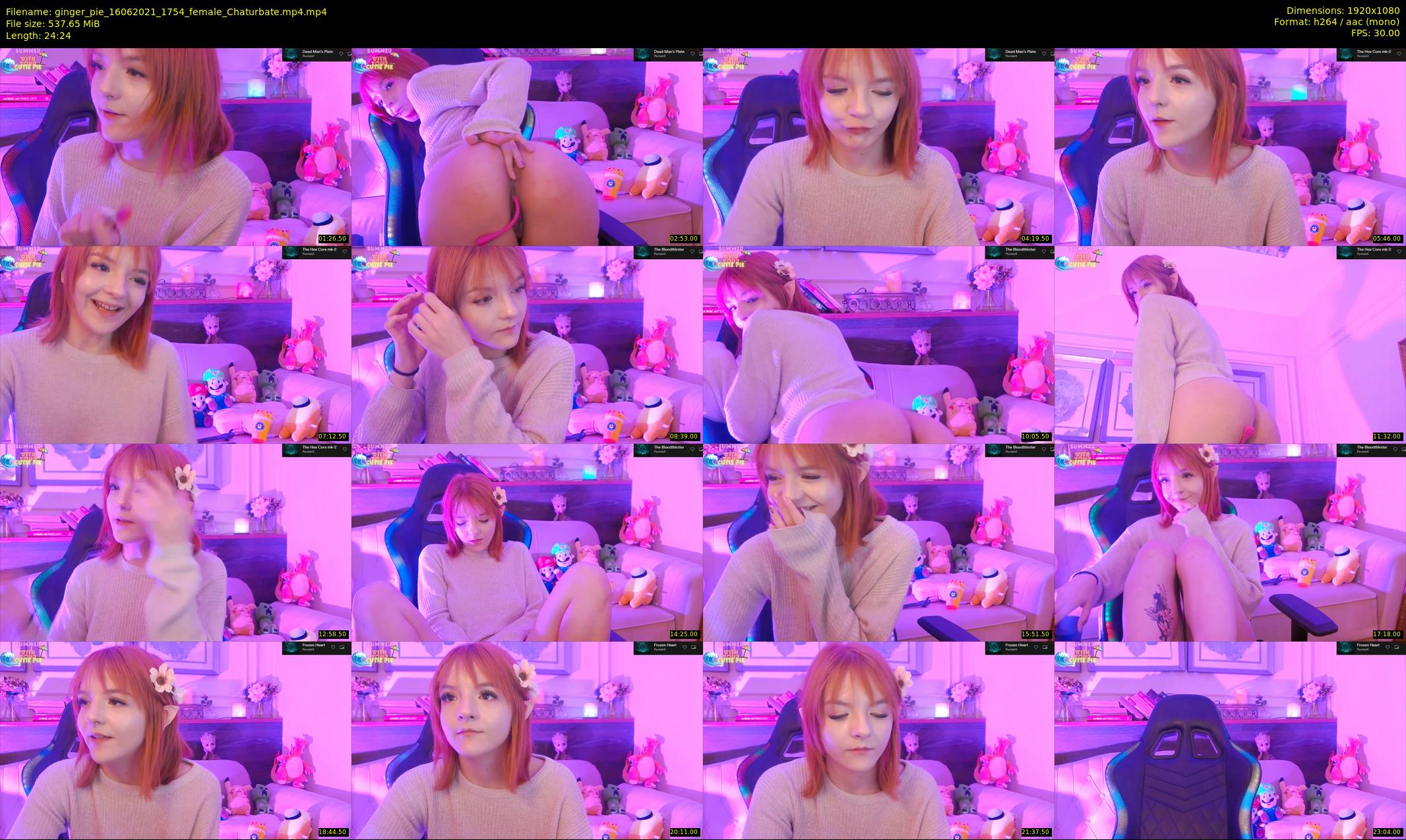 ginger_pie — 25 minute Chaturbate female cam show recording, 1080p, Jun 16, 2021