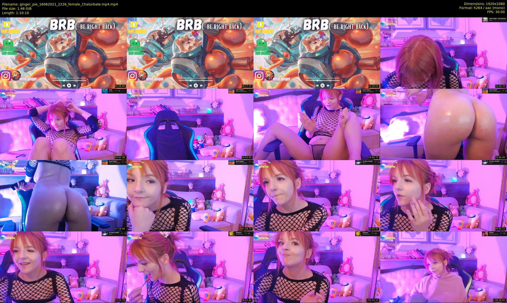 ginger_pie — 71 minute Chaturbate female cam show recording, 1080p, Jun 16, 2021