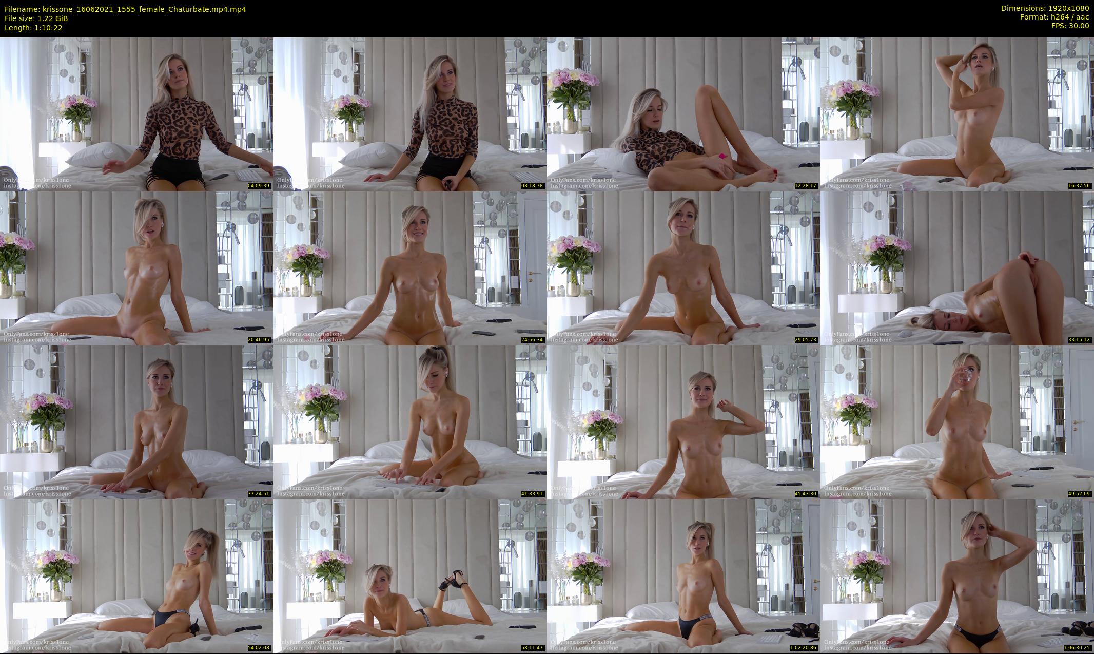 krissone — 71 minute Chaturbate female cam show recording, 1080p, Jun 16, 2021
