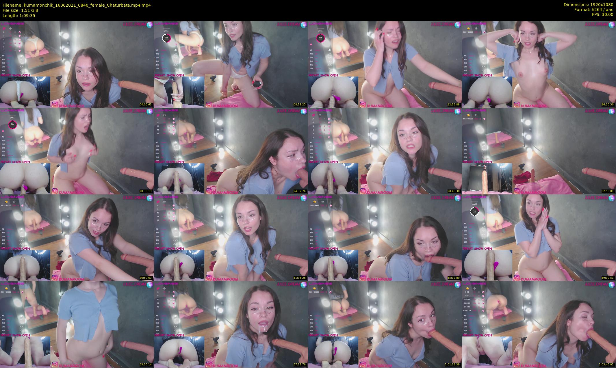 kumamonchik — 70 minute Chaturbate couple cam show recording, 1080p, Jun 16, 2021