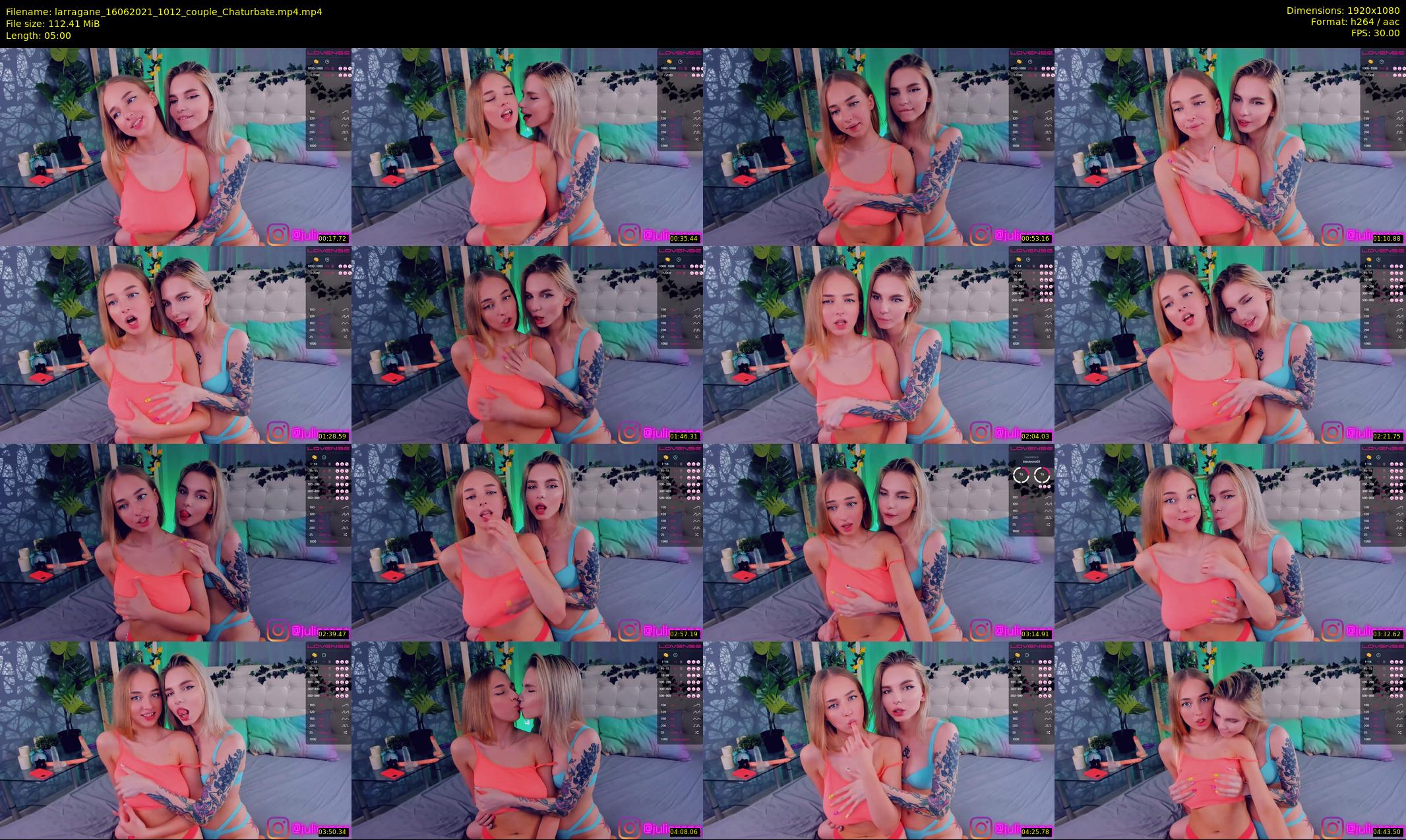 larragane — 5 minute Chaturbate couple cam show recording, 1080p, Jun 16, 2021