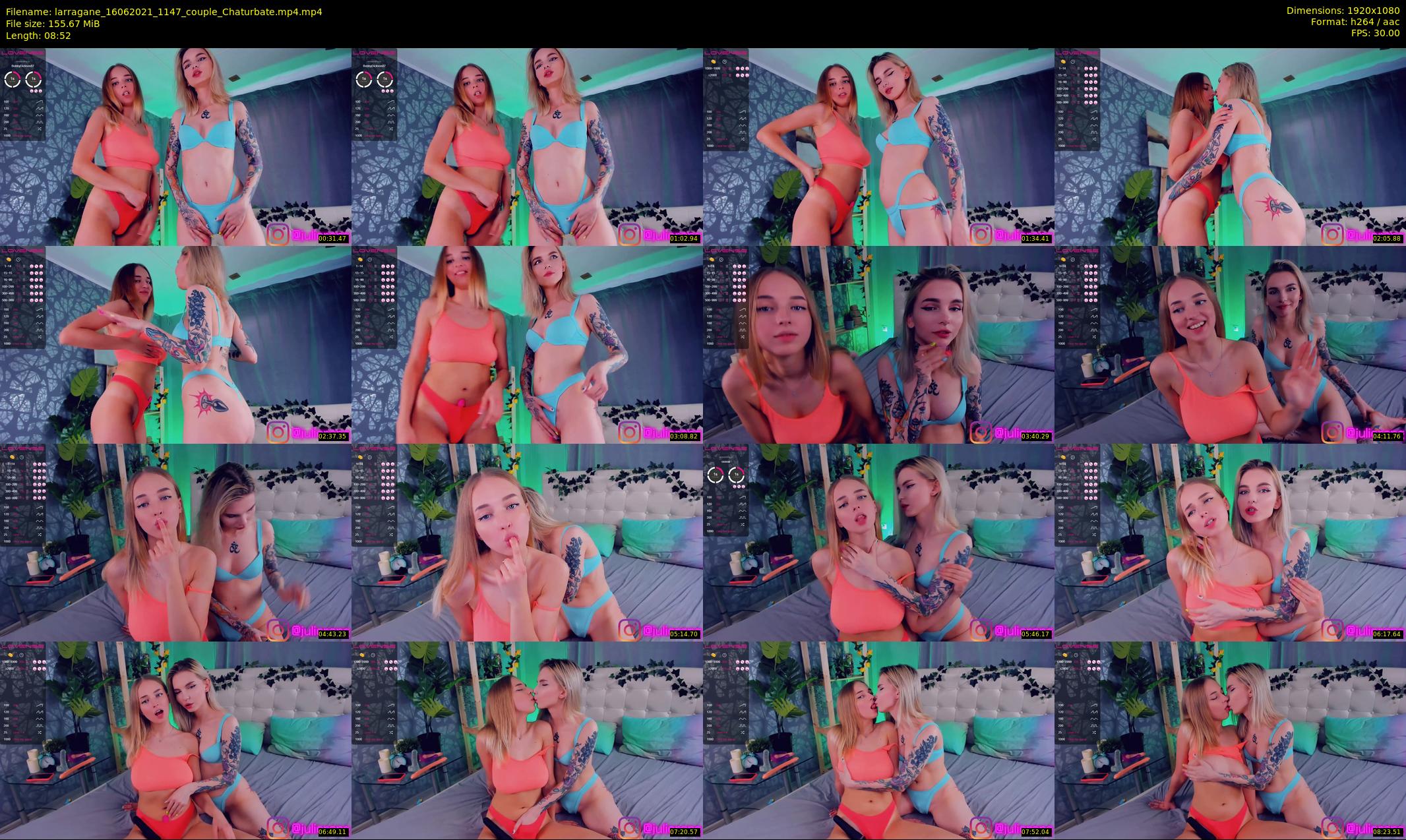 larragane — 9 minute Chaturbate couple cam show recording, 1080p, Jun 16, 2021