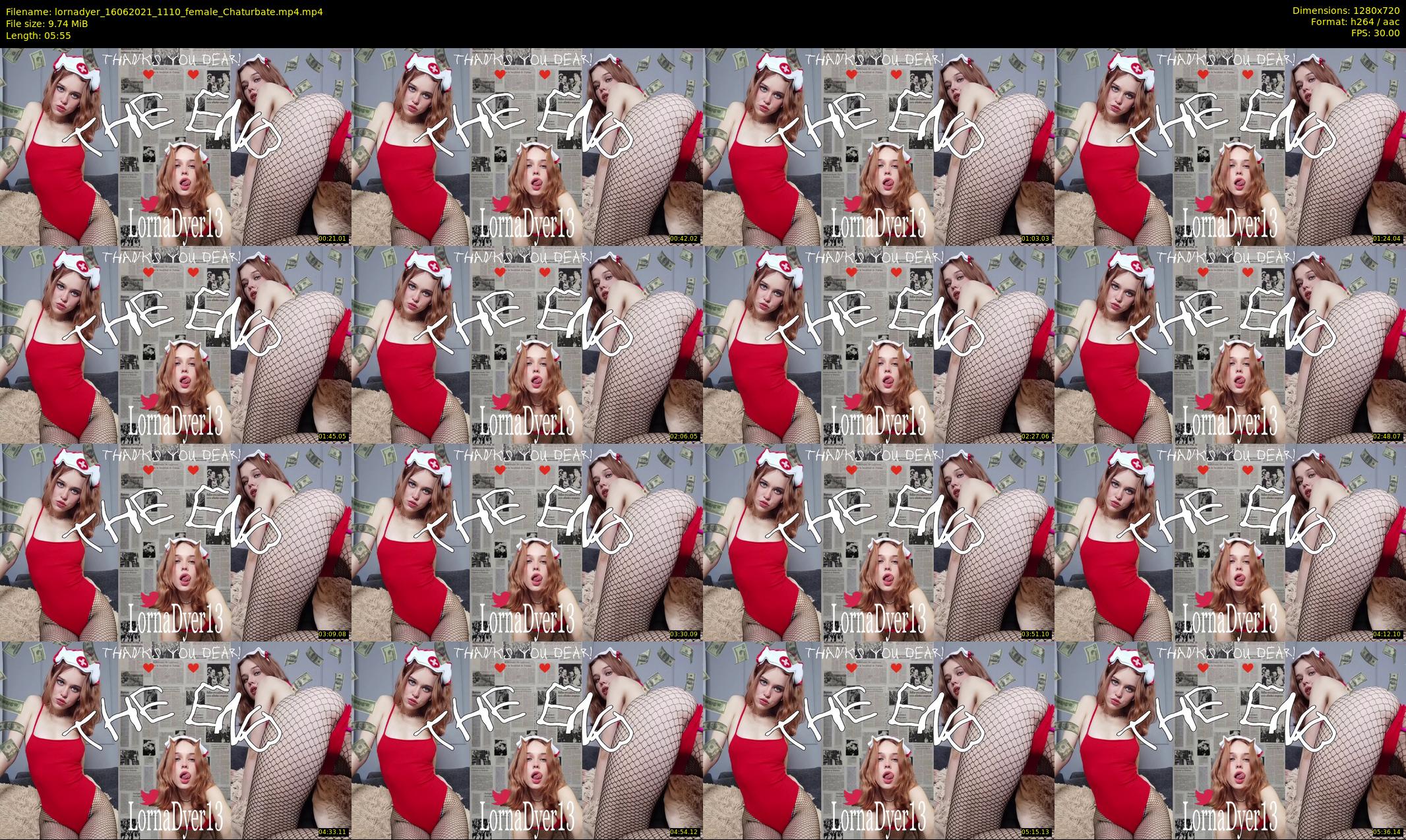 lornadyer — 6 minute Chaturbate female cam show recording, 720p, Jun 16, 2021