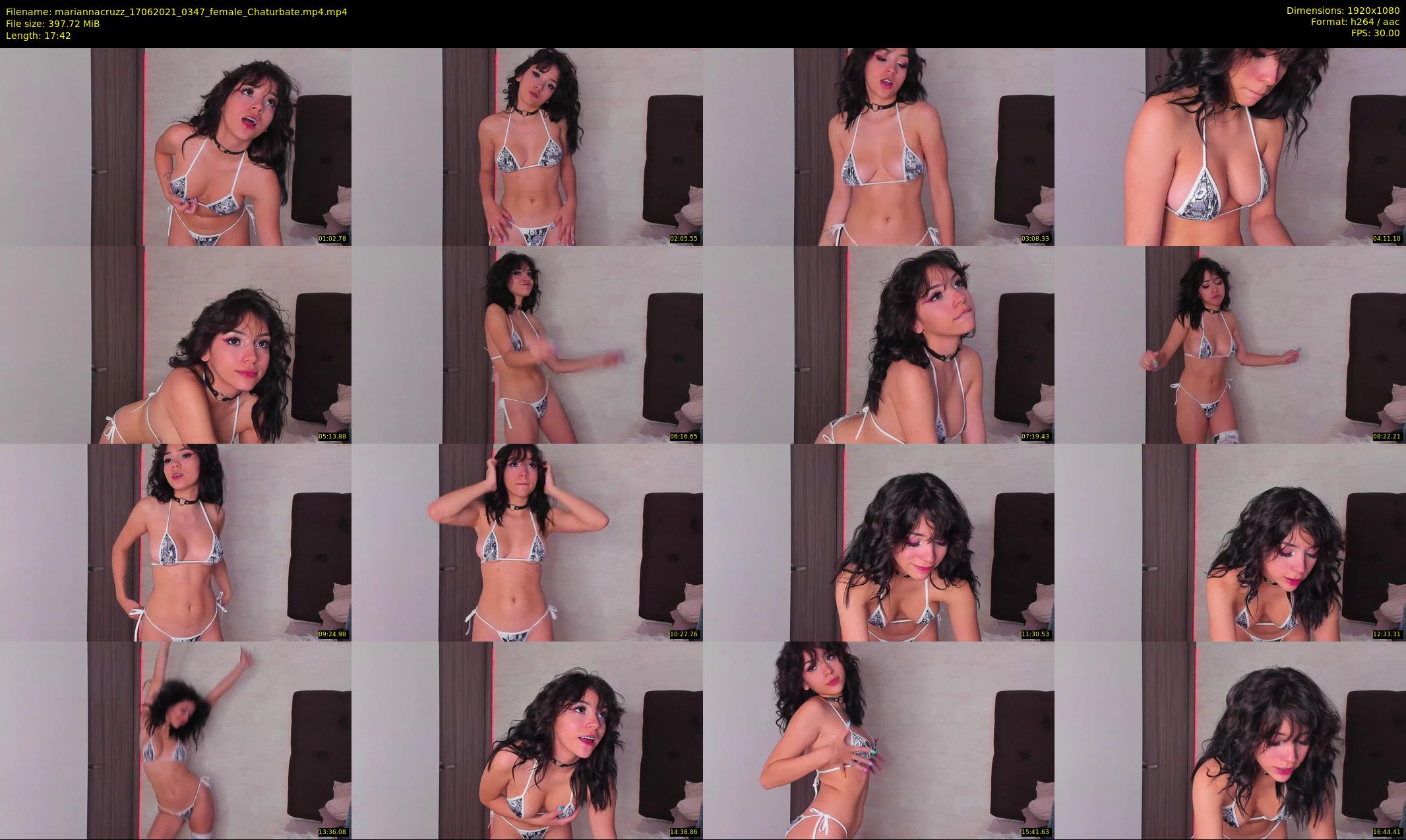 mariannacruzz — 18 minute Chaturbate female cam show recording, 1080p, Jun 17, 2021