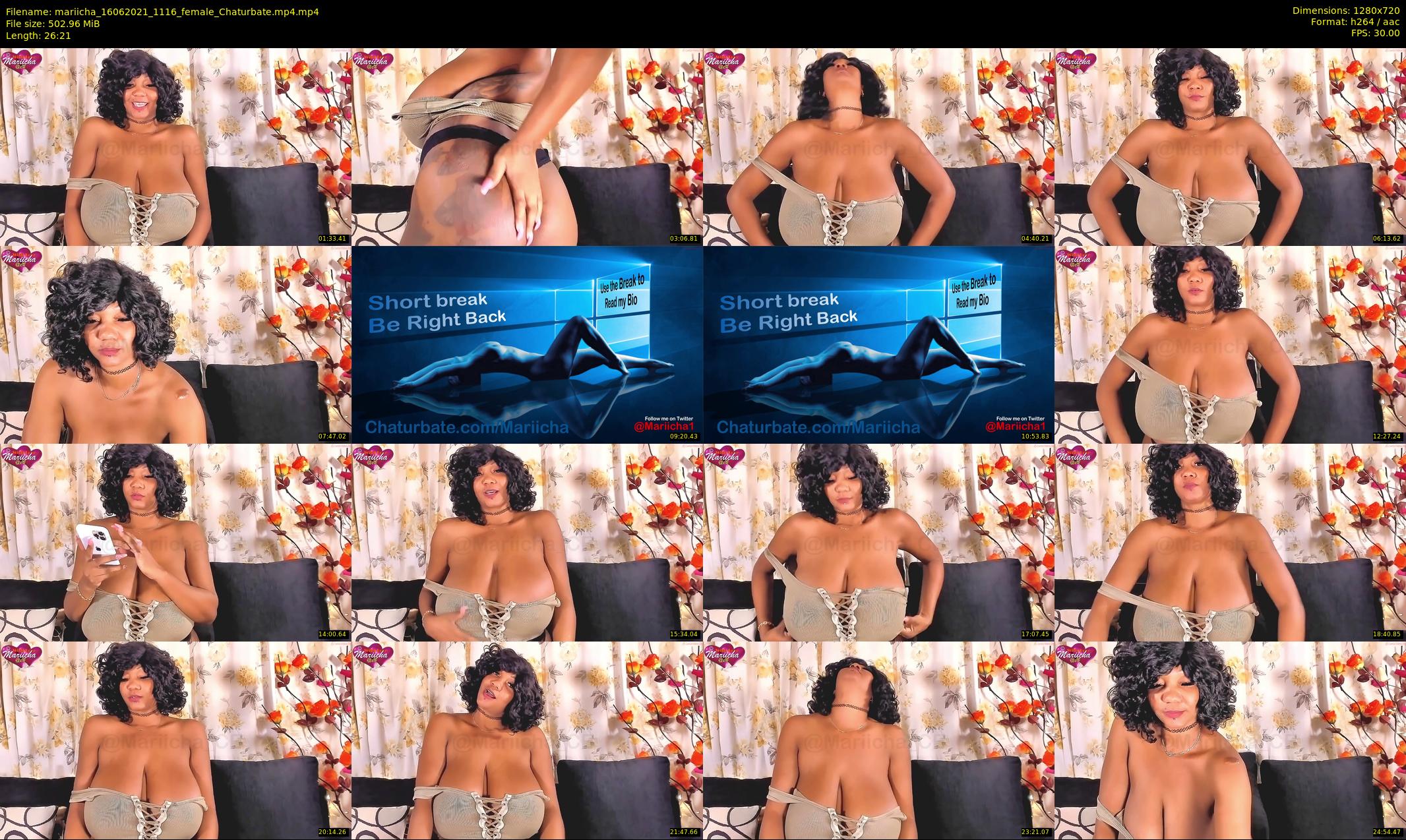 mariicha — 27 minute Chaturbate female cam show recording, 720p, Jun 16, 2021