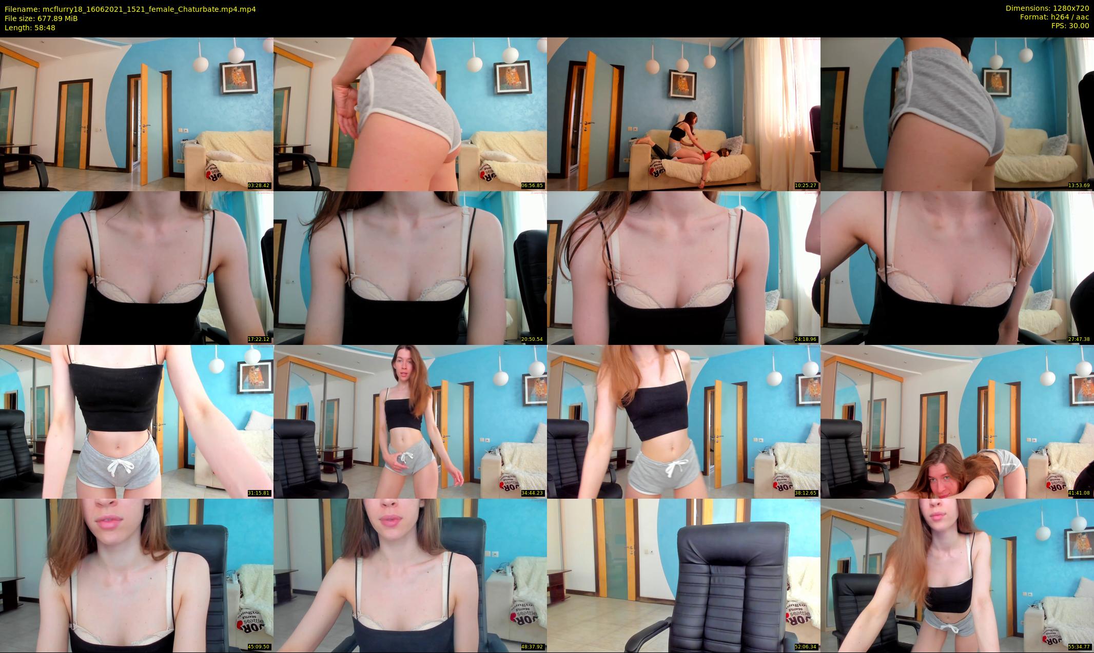 mcflurry18 — 59 minute Chaturbate female cam show recording, 720p, Jun 16, 2021