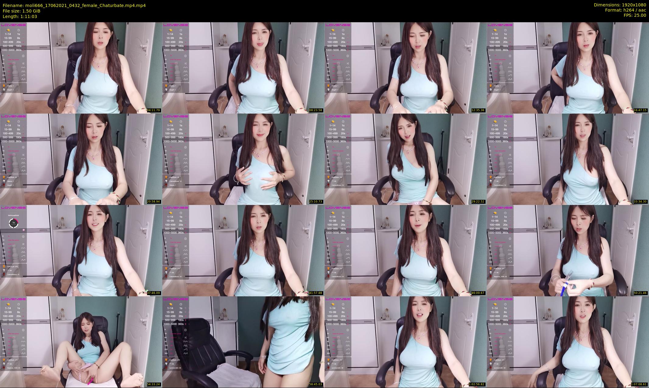 moli666 — 72 minute Chaturbate female cam show recording, 1080p, Jun 17, 2021