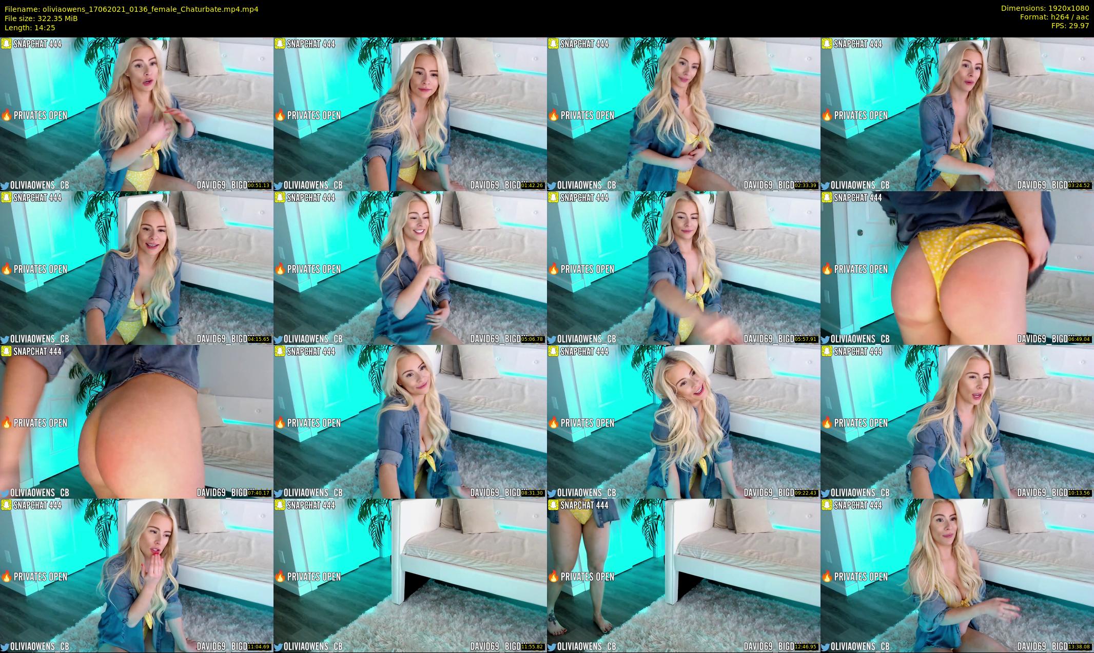 oliviaowens — 15 minute Chaturbate female cam show recording, 1080p, Jun 17, 2021