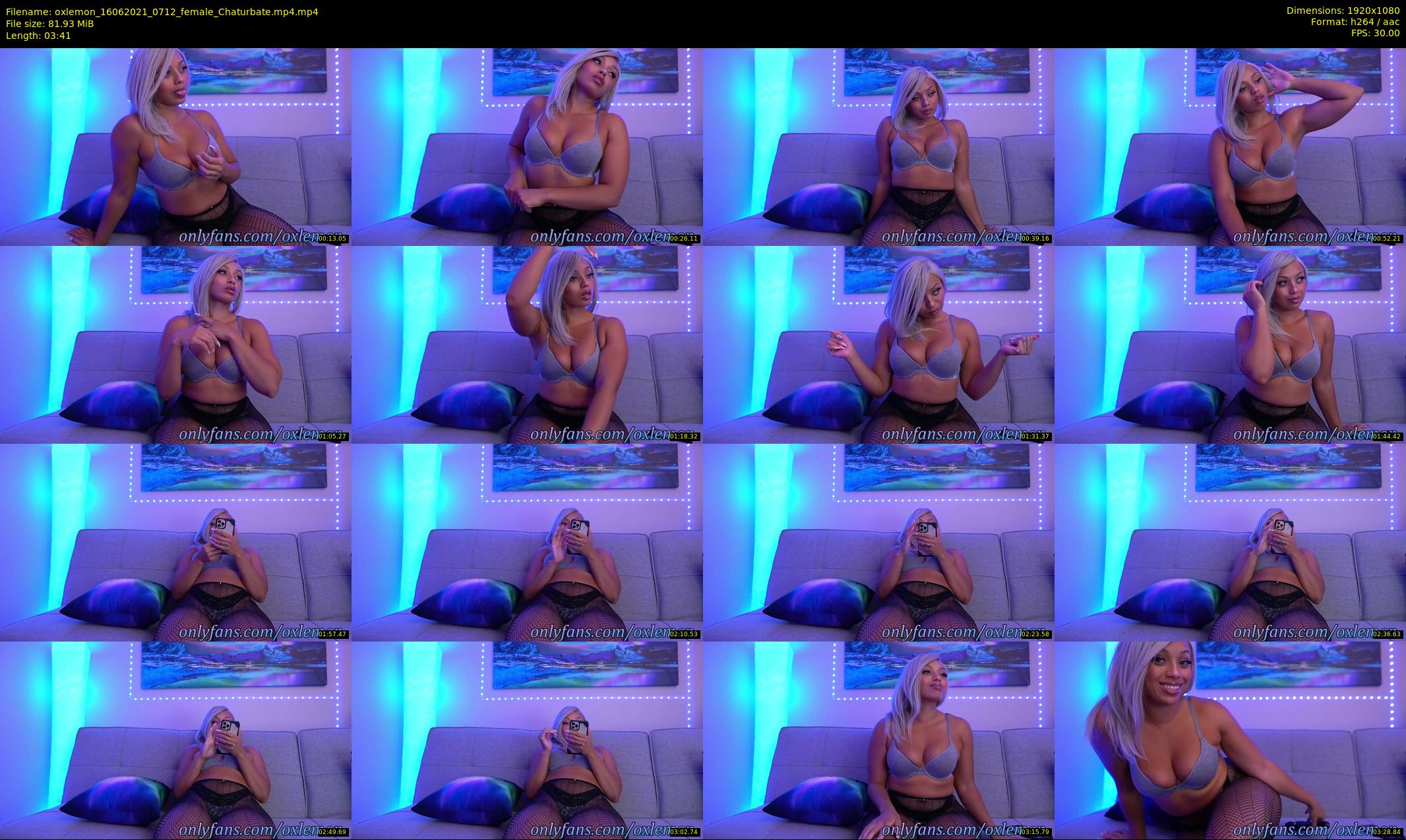 oxlemon — 4 minute Chaturbate female cam show recording, 1080p, Jun 16, 2021
