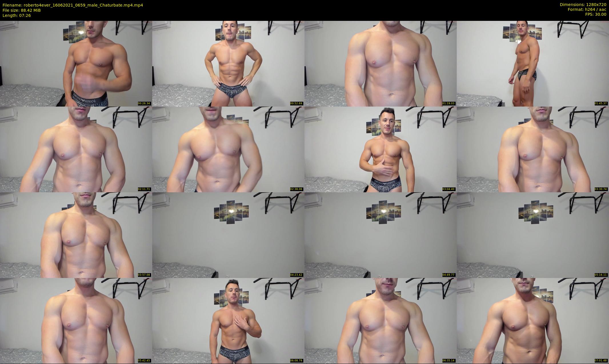 roberto4ever — 8 minute Chaturbate male cam show recording, 720p, Jun 16, 2021