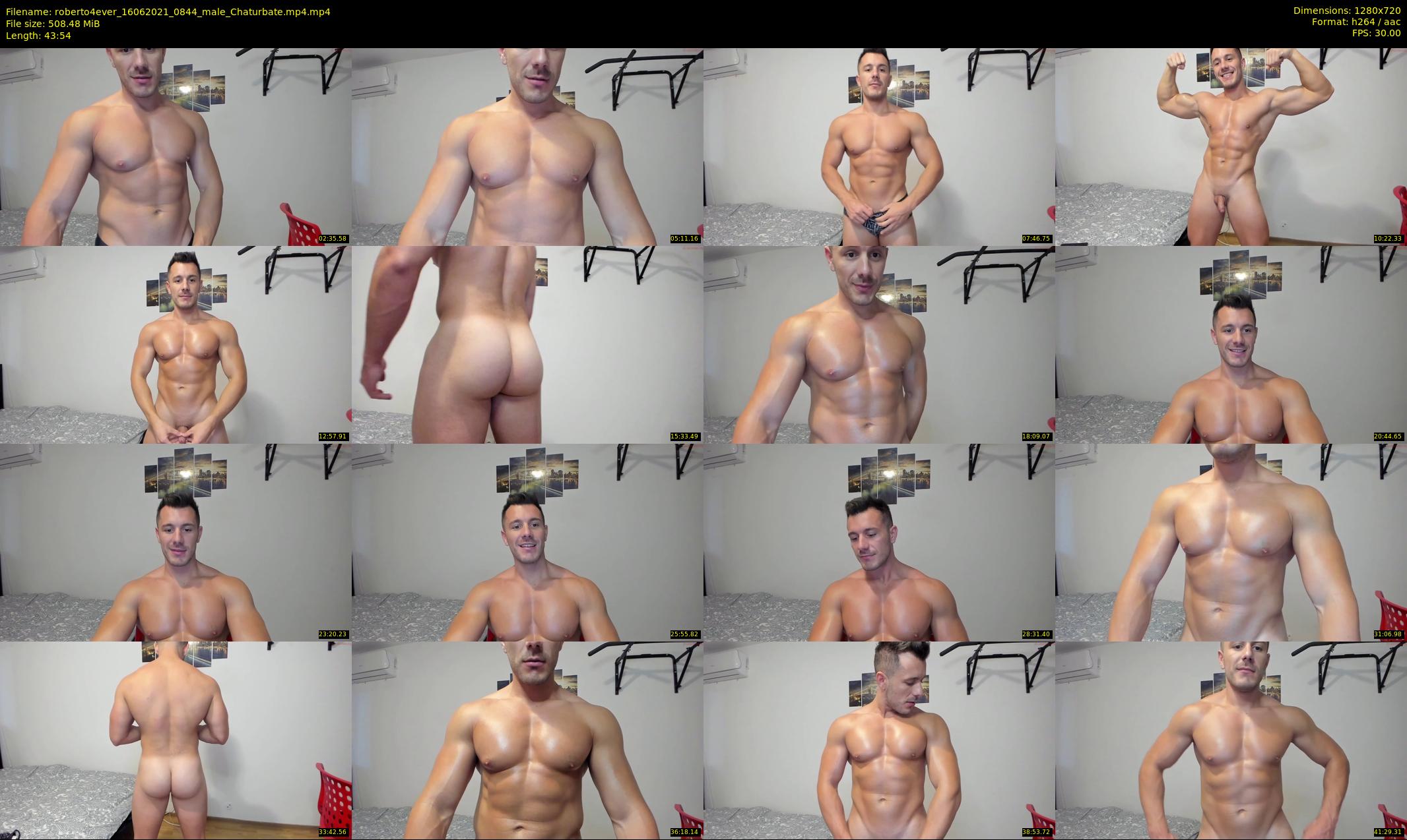 roberto4ever — 44 minute Chaturbate male cam show recording, 720p, Jun 16, 2021