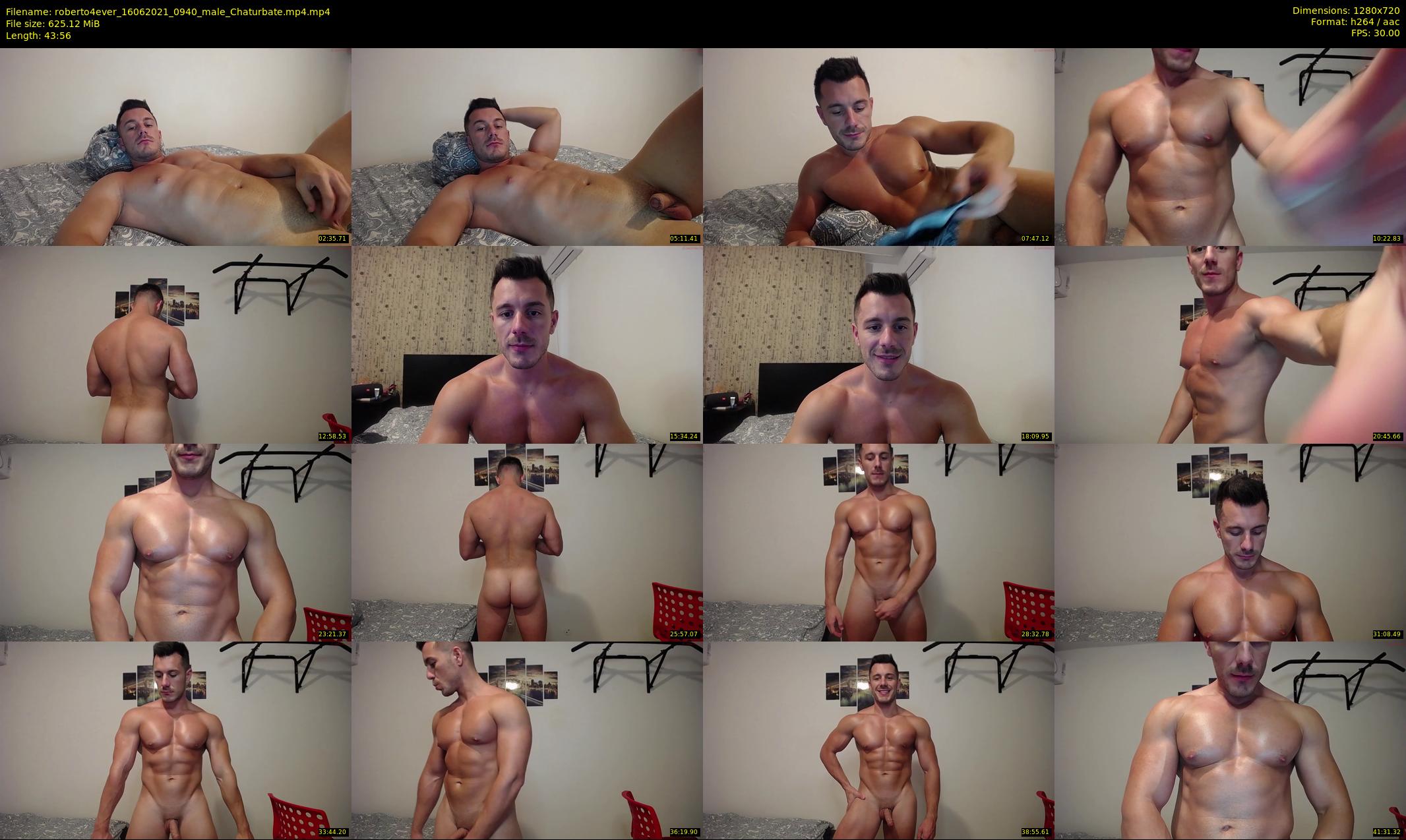 roberto4ever — 44 minute Chaturbate male cam show recording, 720p, Jun 16, 2021