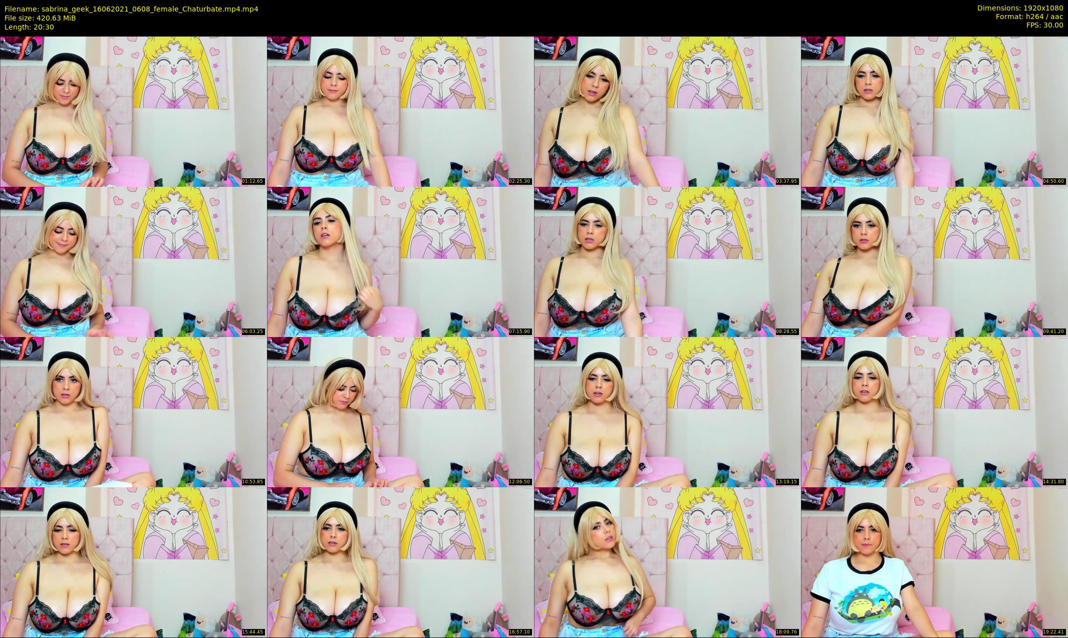 sabrina_geek — 21 minute Chaturbate female cam show recording, 1080p, Jun 16, 2021