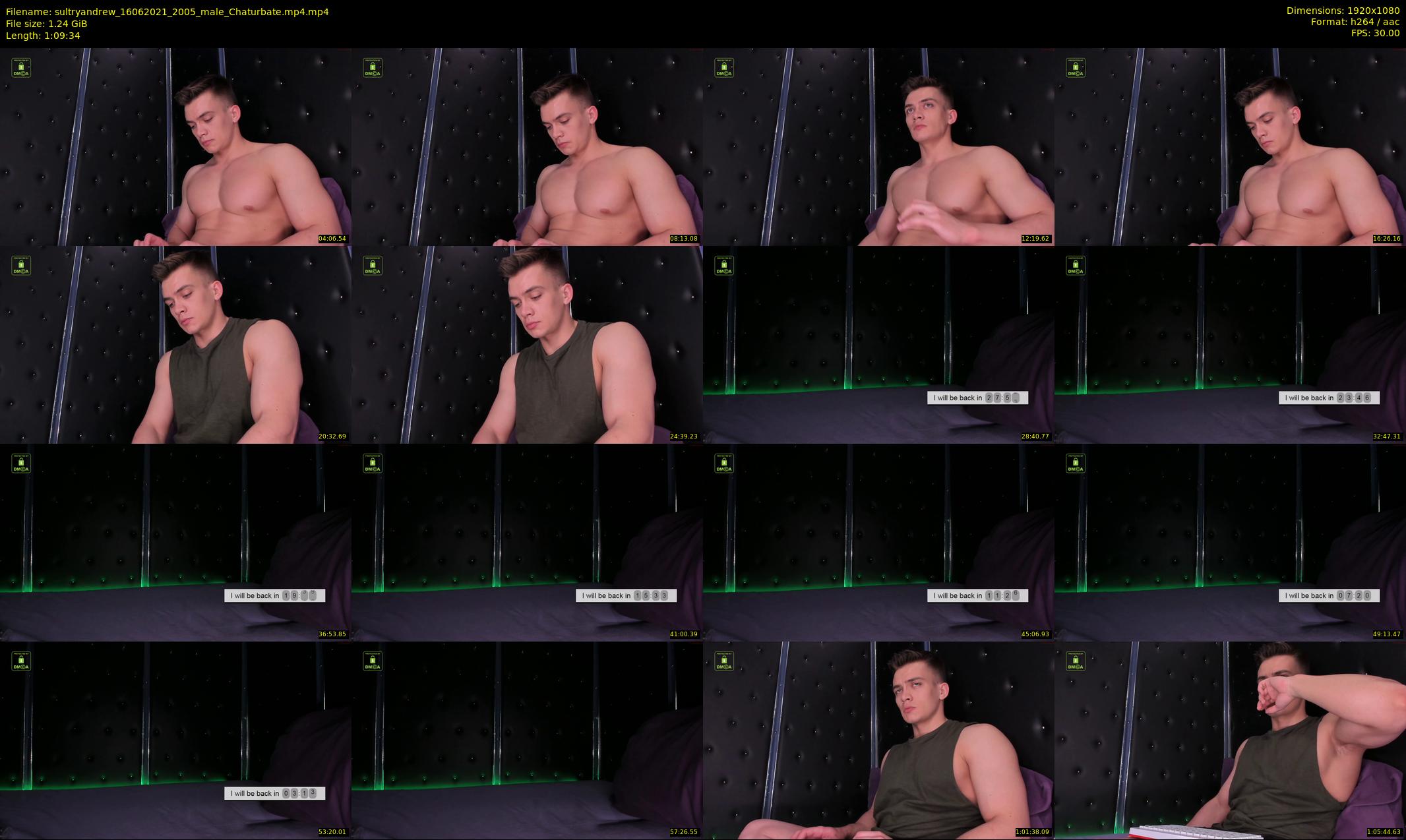 sultryandrew — 70 minute Chaturbate male cam show recording, 1080p, Jun 16, 2021