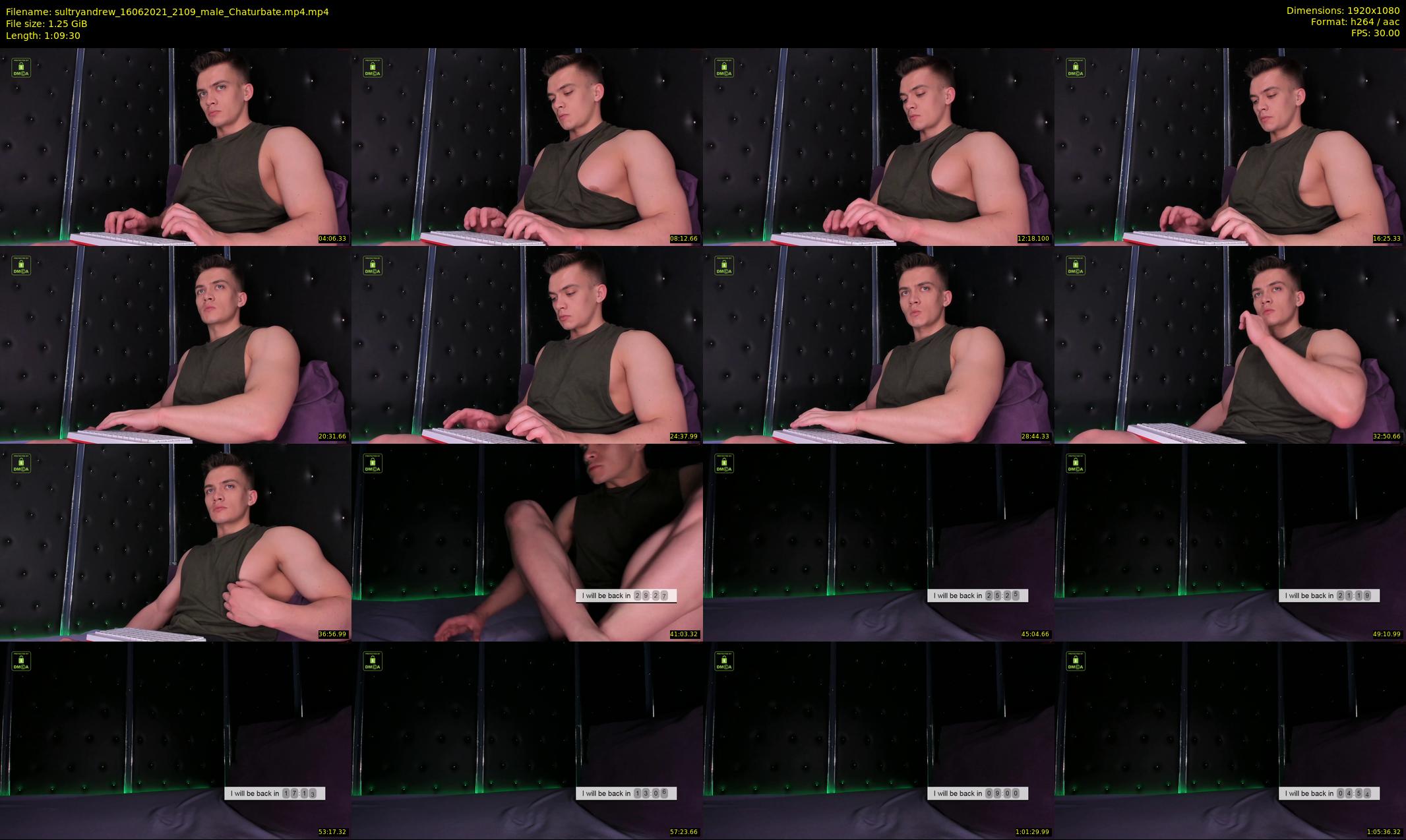 sultryandrew — 70 minute Chaturbate male cam show recording, 1080p, Jun 16, 2021
