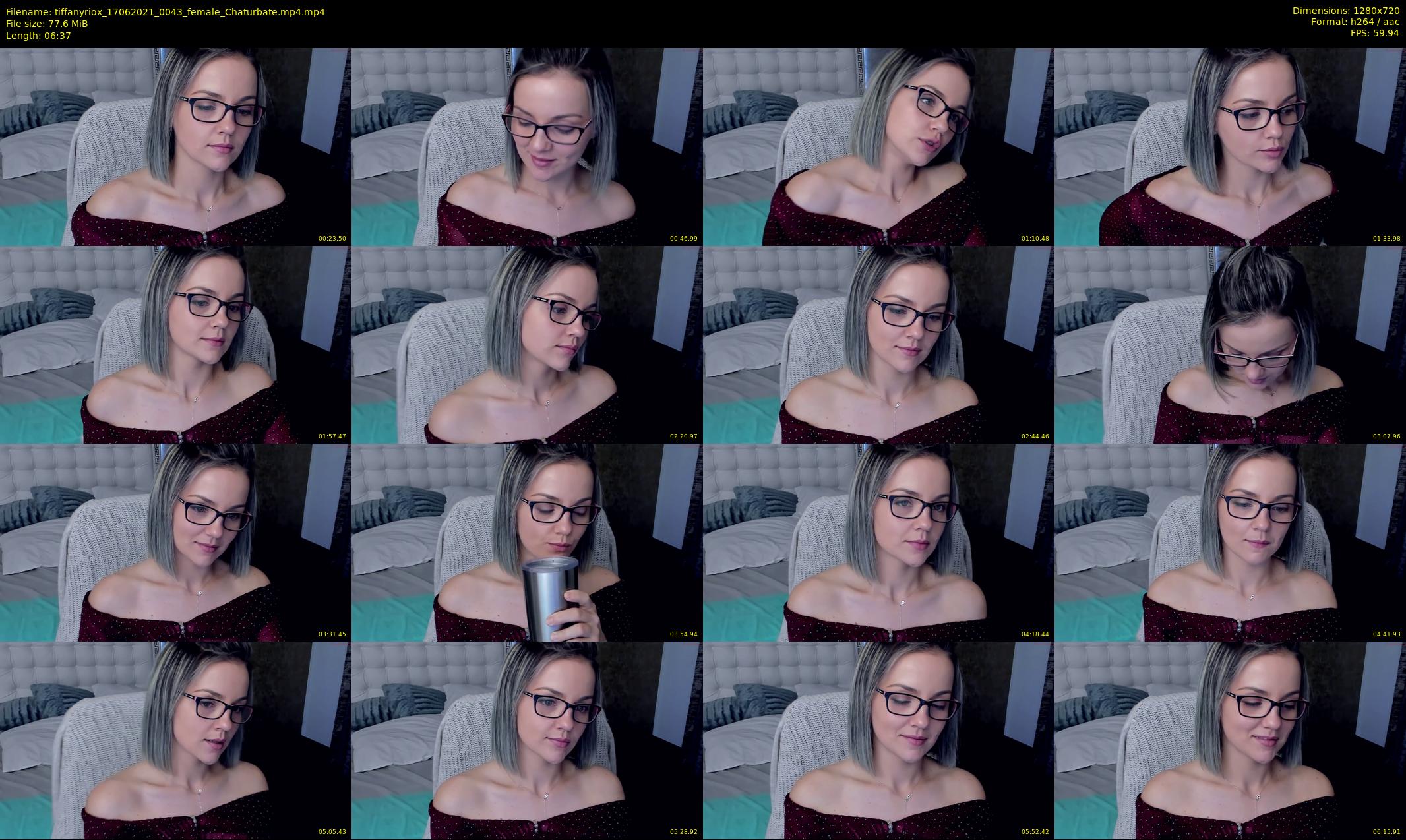 tiffanyriox — 7 minute Chaturbate female cam show recording, 720p, Jun 17, 2021