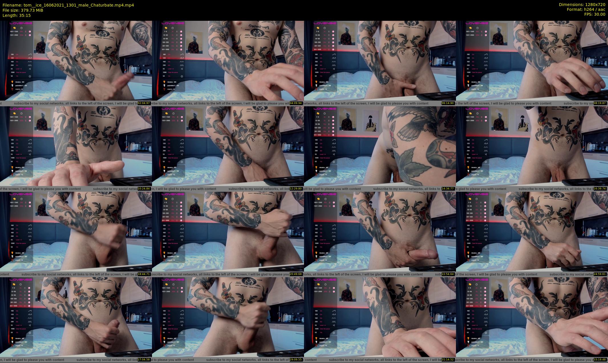 tom__ice — 36 minute Chaturbate male cam show recording, 720p, Jun 16, 2021