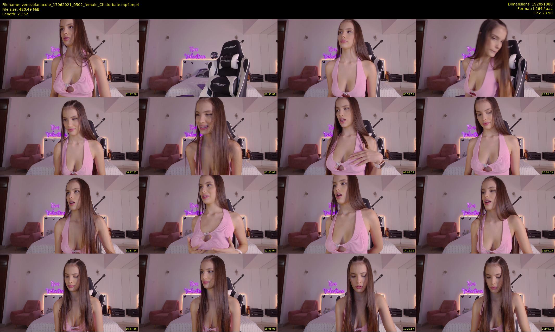 venezolanacute — 22 minute Chaturbate female cam show recording, 1080p, Jun 17, 2021