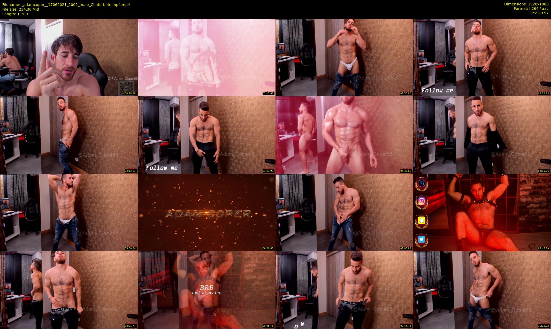 _adamcoper_ — 11 minute Chaturbate male cam show recording, 1080p, Jun 17, 2021