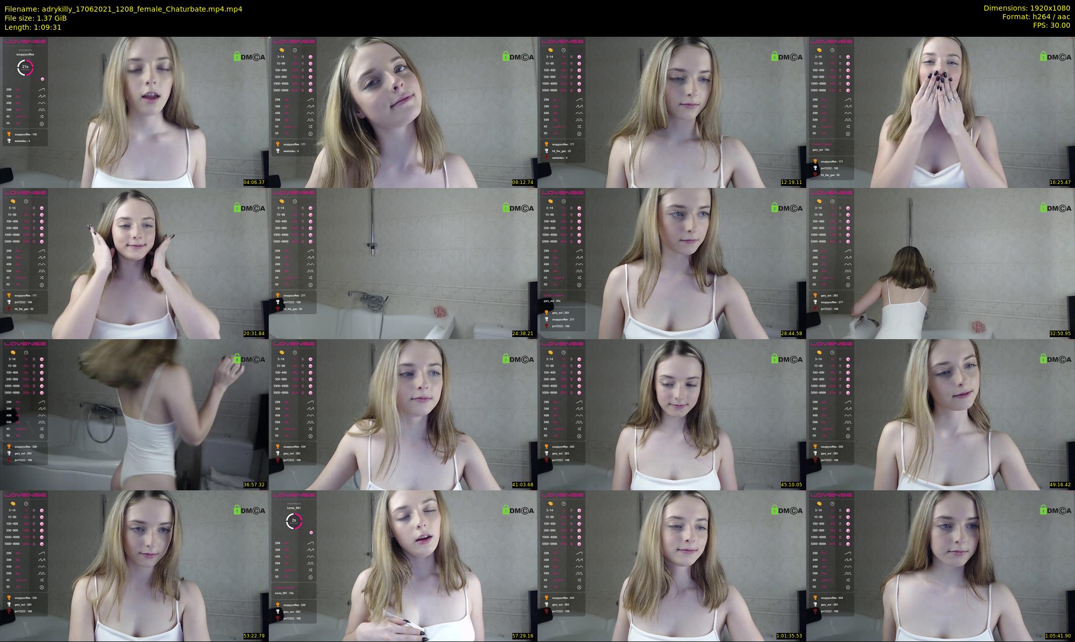 adrykilly — 70 minute Chaturbate female cam show recording, 1080p, Jun 17, 2021