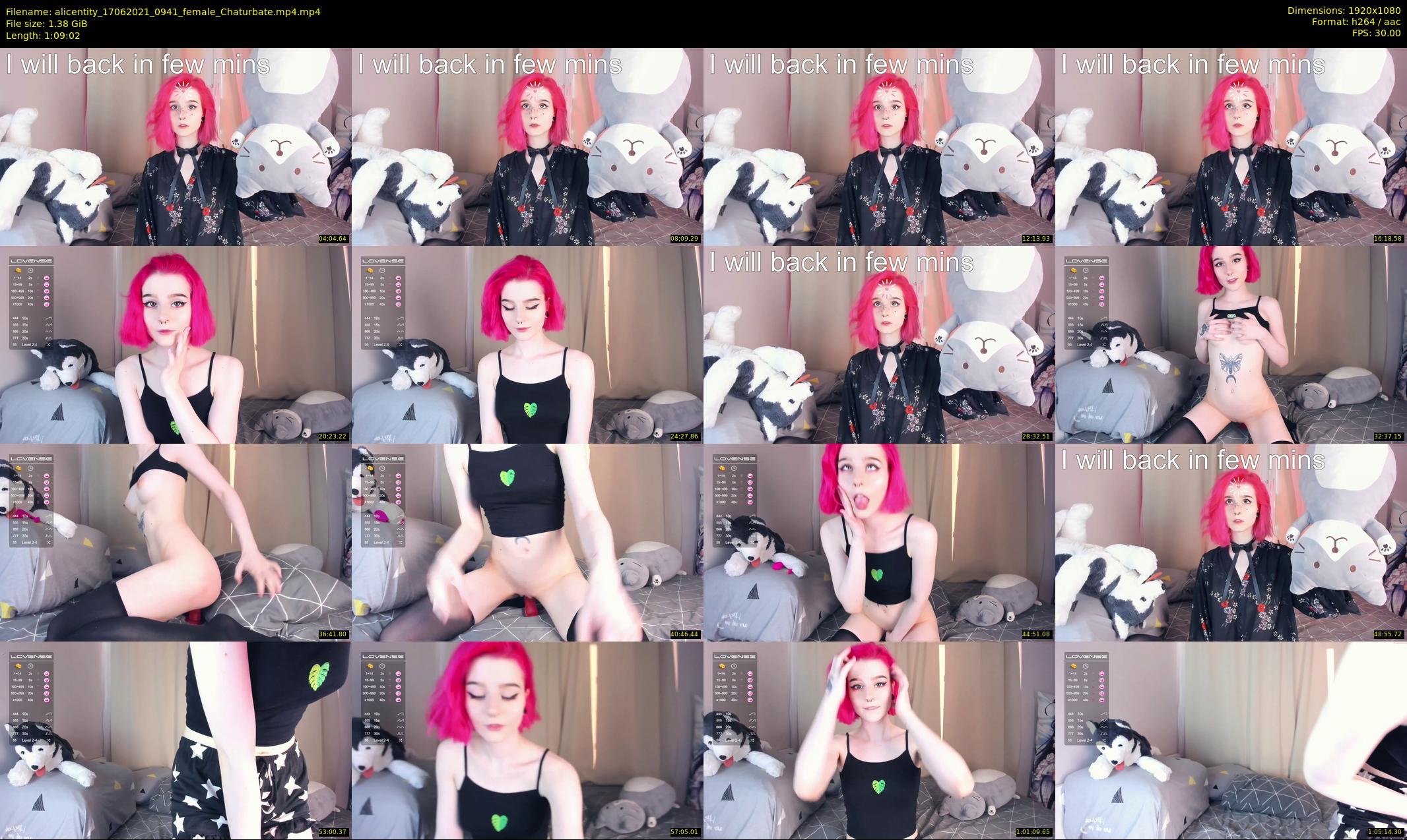 alicentity — 70 minute Chaturbate female cam show recording, 1080p, Jun 17, 2021