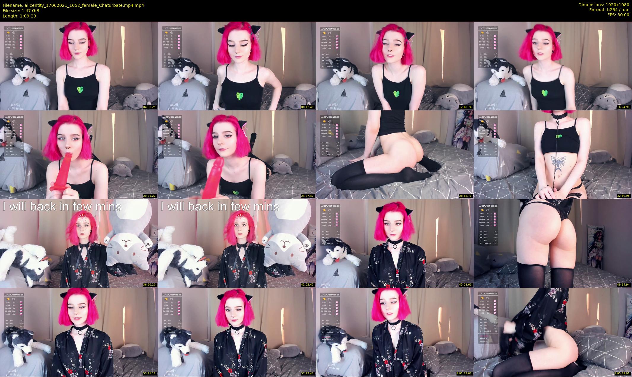 alicentity — 70 minute Chaturbate female cam show recording, 1080p, Jun 17, 2021