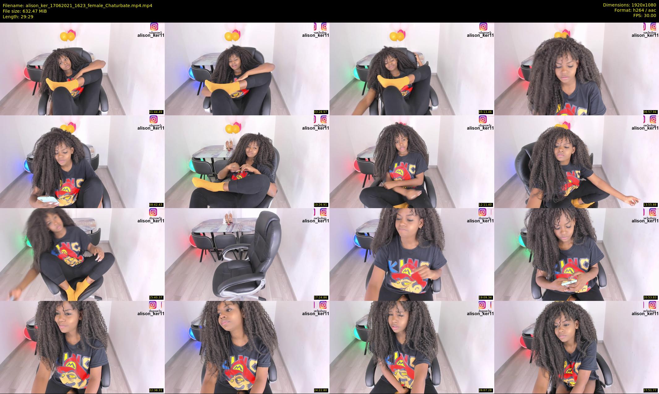 alison_ker — 30 minute Chaturbate female cam show recording, 1080p, Jun 17, 2021
