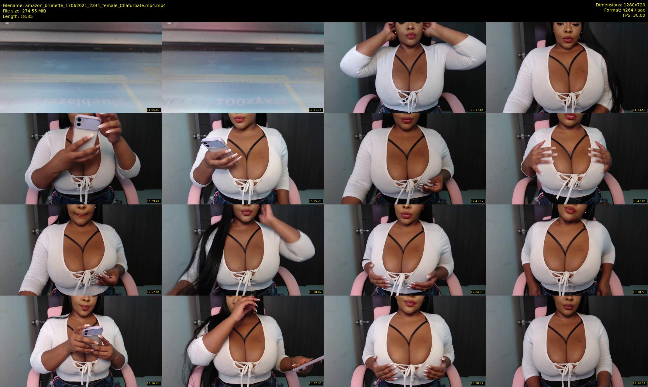 amazon_brunette — 19 minute Chaturbate female cam show recording, 720p, Jun 17, 2021