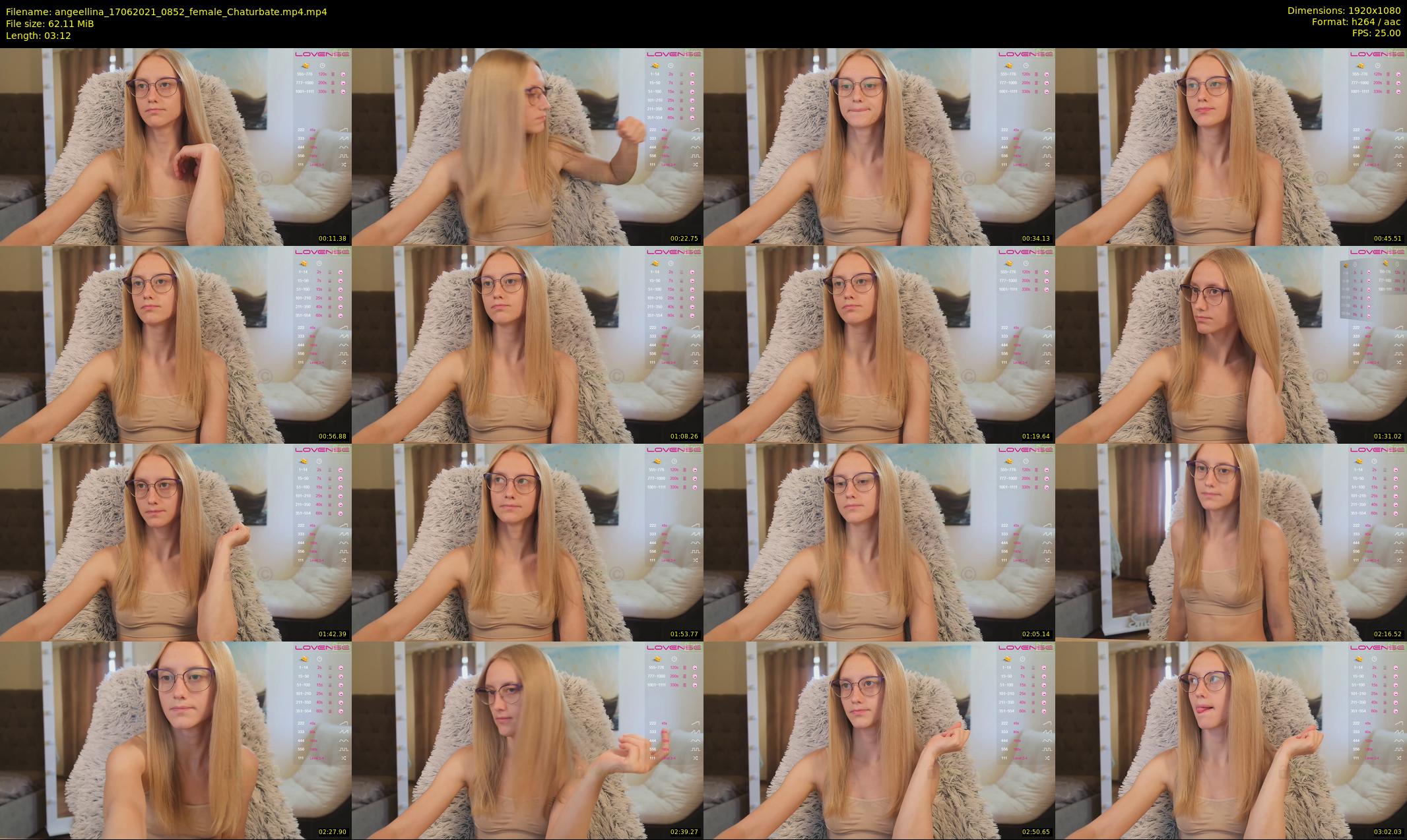 angeellina — 4 minute Chaturbate female cam show recording, 1080p, Jun 17, 2021