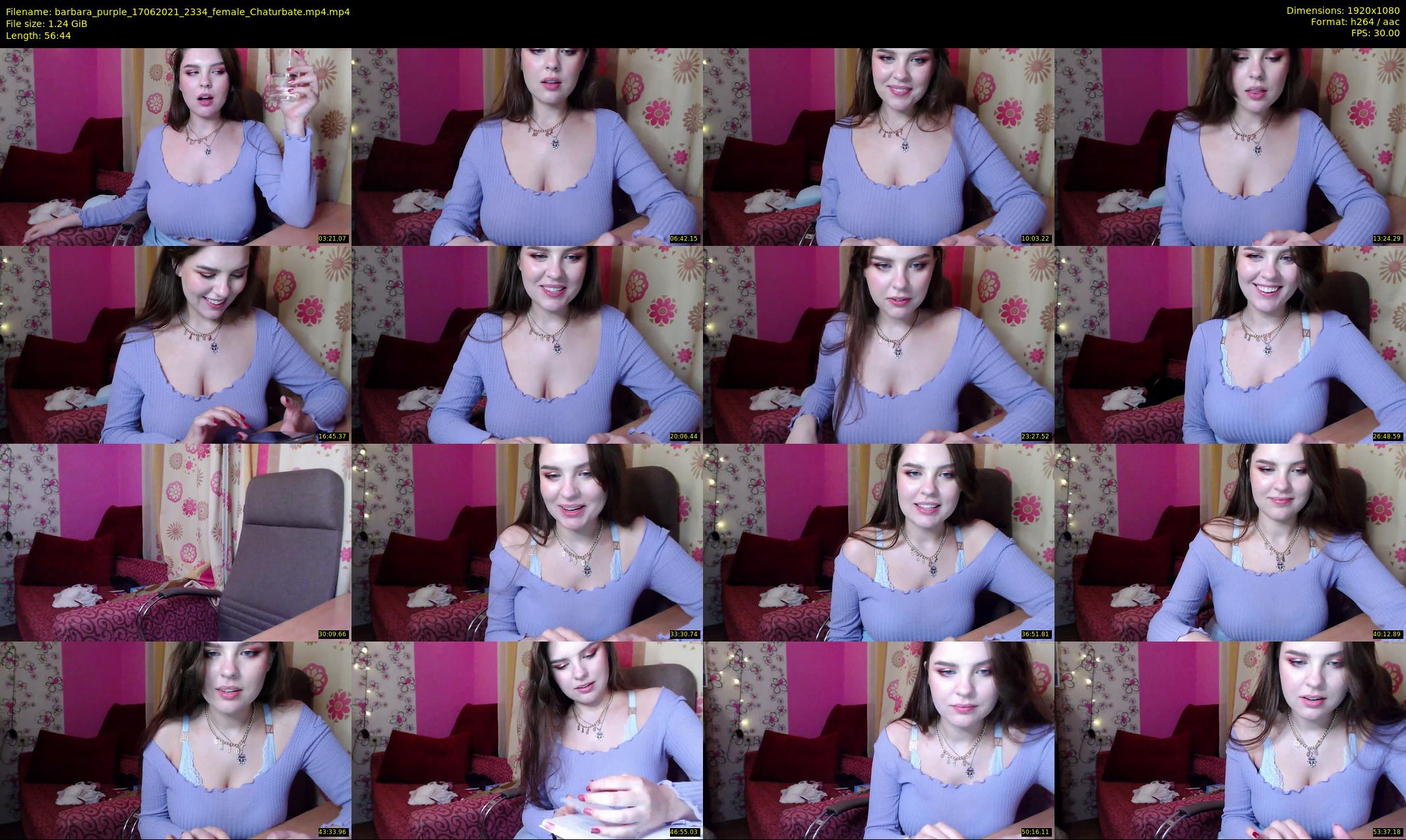 barbara_purple — 57 minute Chaturbate female cam show recording, 1080p, Jun 17, 2021