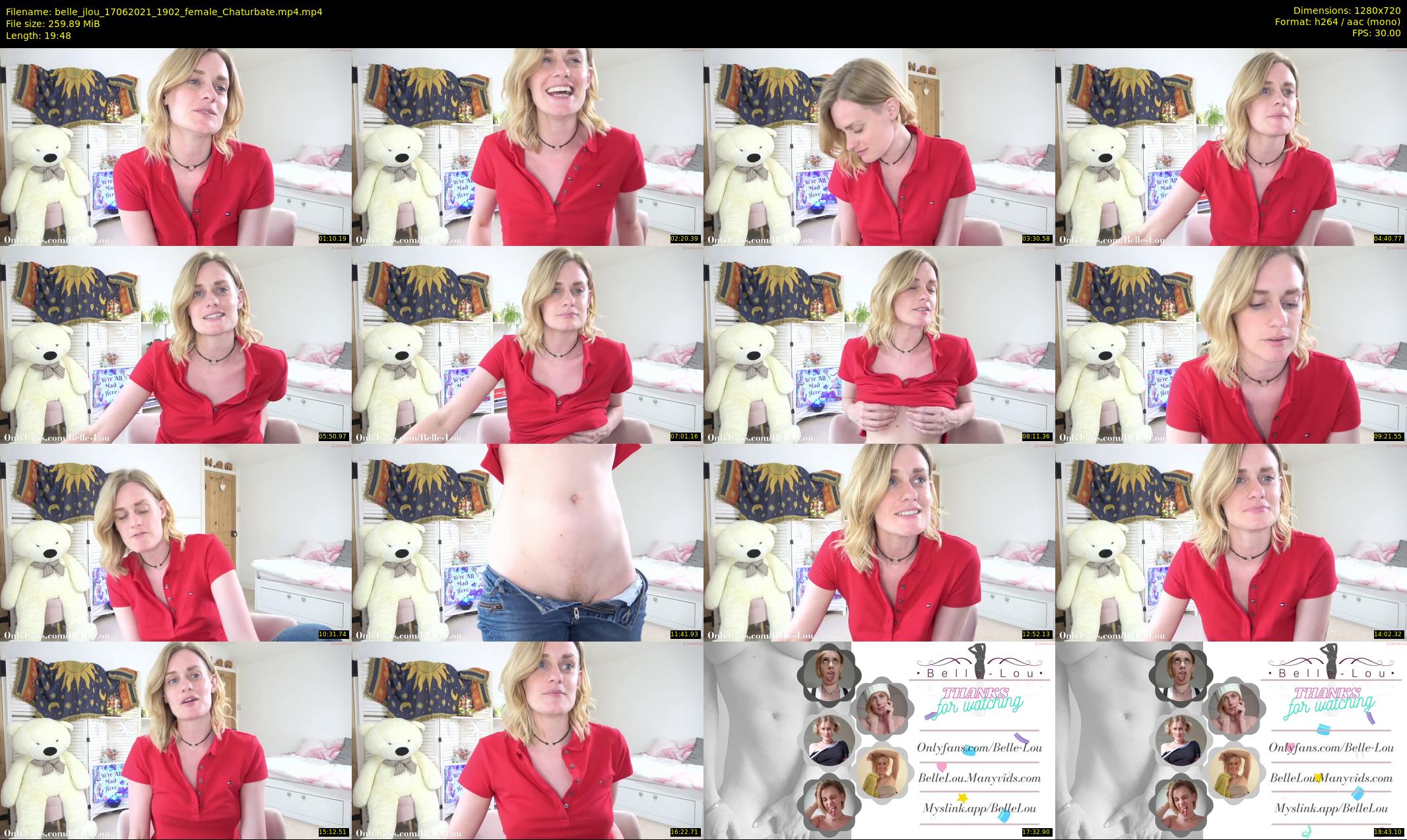 belle_jlou — 20 minute Chaturbate female cam show recording, 720p, Jun 17, 2021