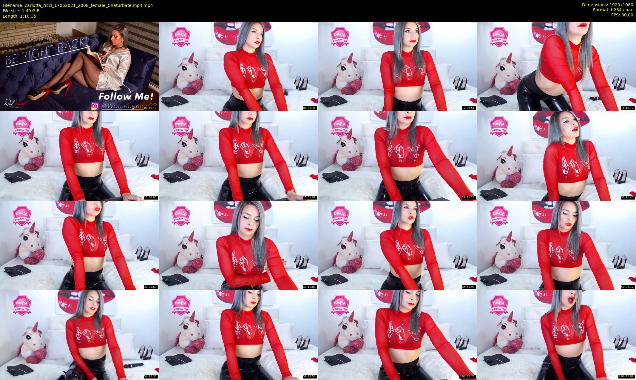 carlotta_ricci — 71 minute Chaturbate female cam show recording, 1080p, Jun 17, 2021