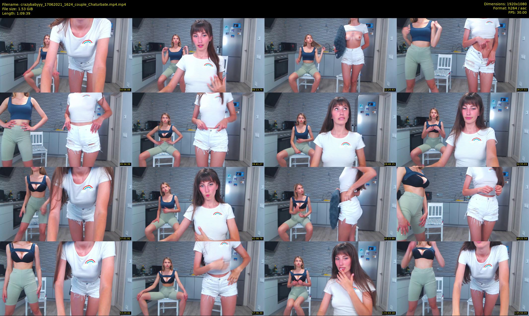 crazybabyyy — 70 minute Chaturbate couple cam show recording, 1080p, Jun 17, 2021