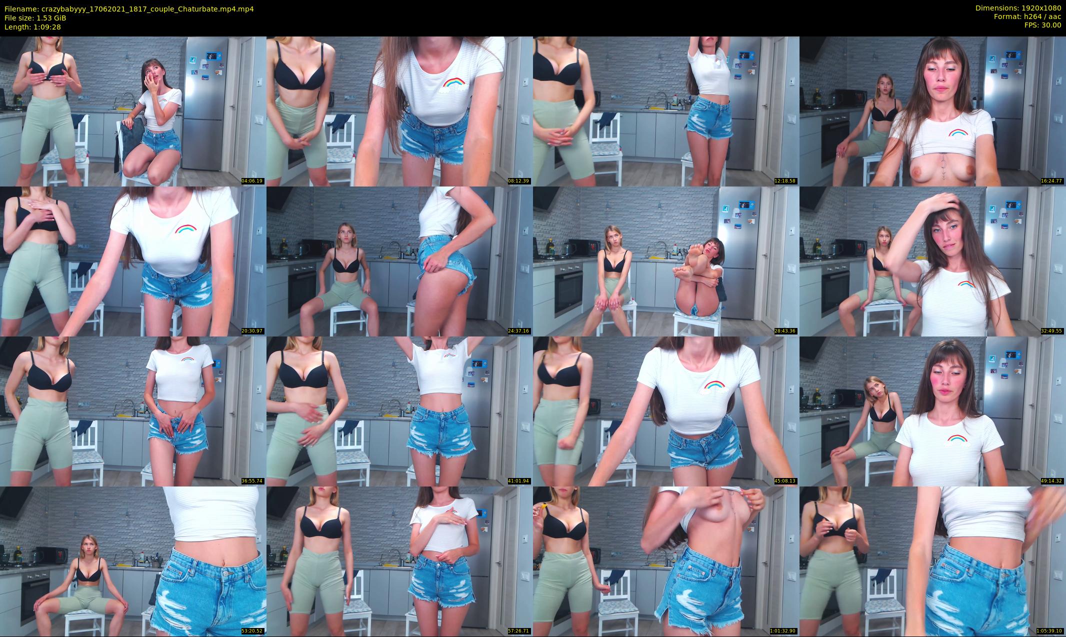 crazybabyyy — 70 minute Chaturbate couple cam show recording, 1080p, Jun 17, 2021