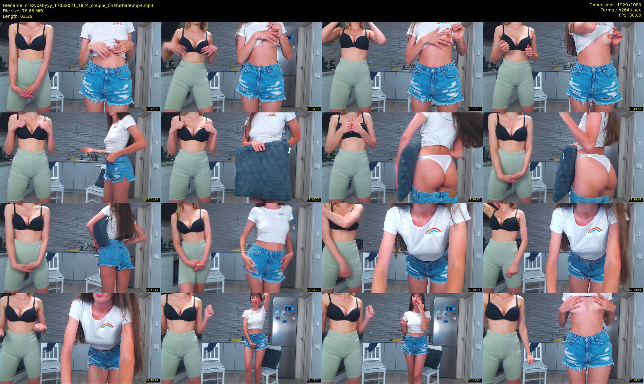 crazybabyyy — 4 minute Chaturbate couple cam show recording, 1080p, Jun 17, 2021