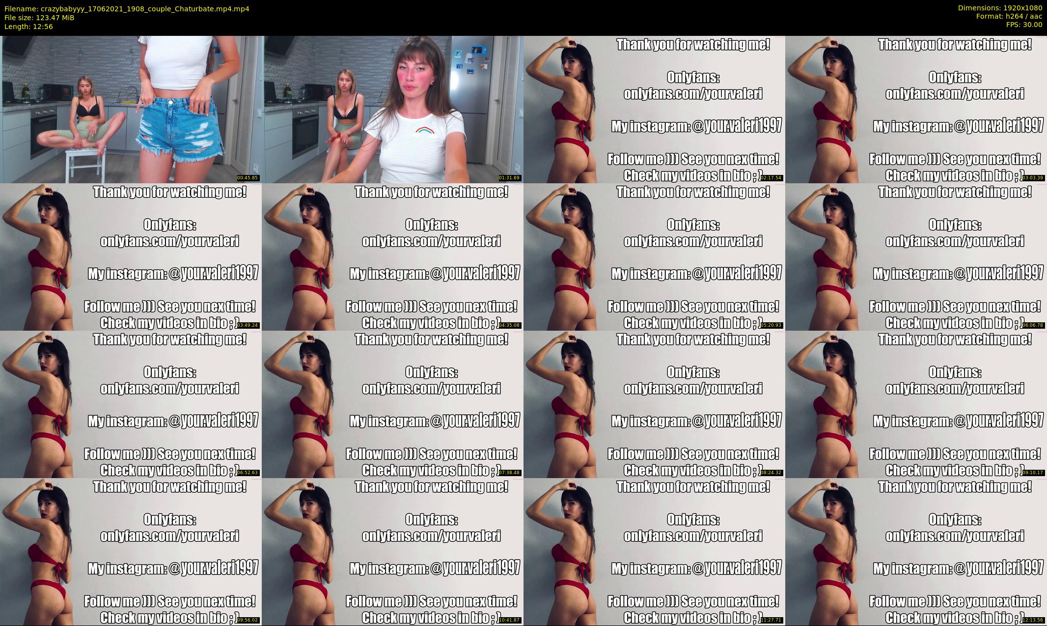 crazybabyyy — 13 minute Chaturbate couple cam show recording, 1080p, Jun 17, 2021