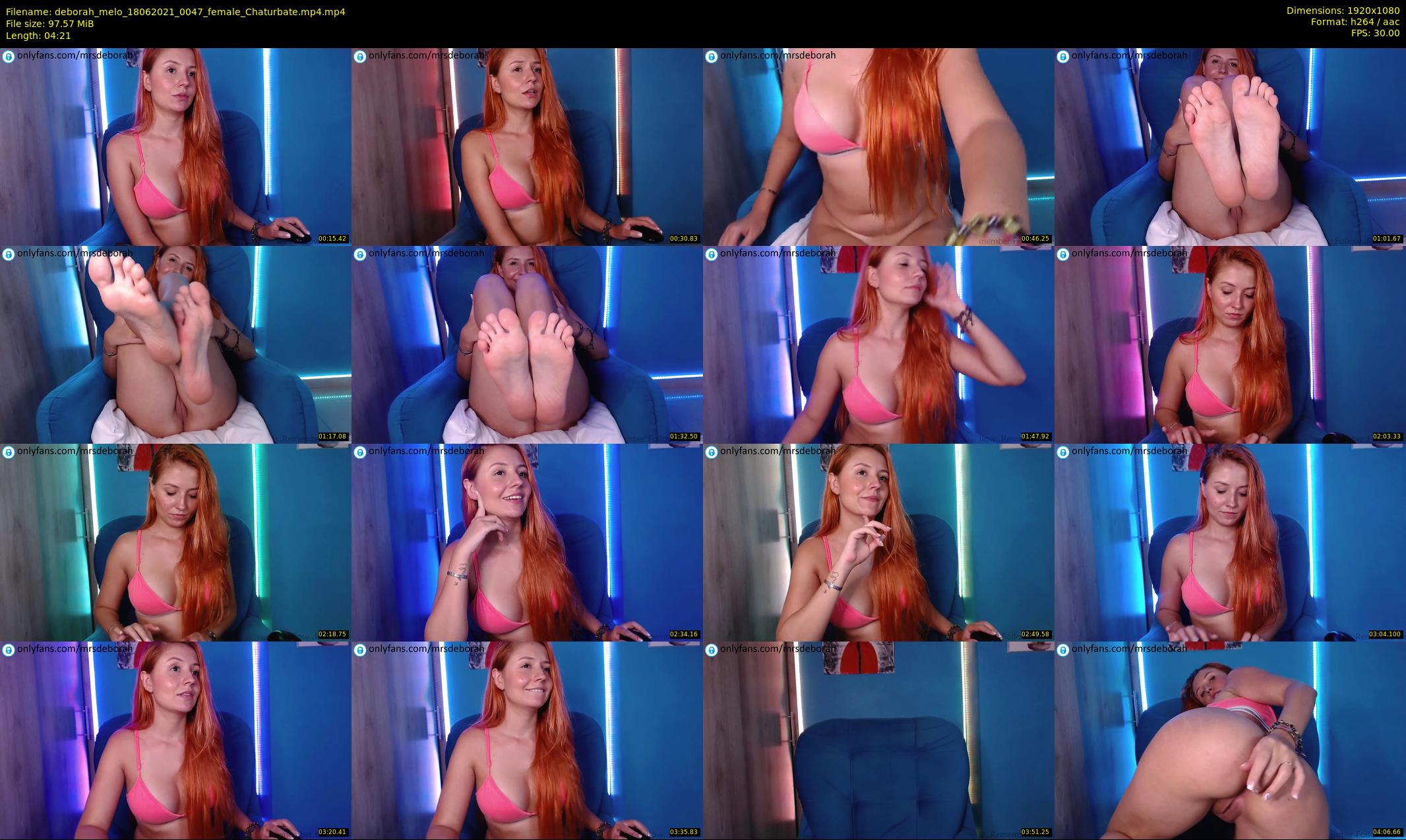 deborah_melo — 5 minute Chaturbate female cam show recording, 1080p, Jun 18, 2021