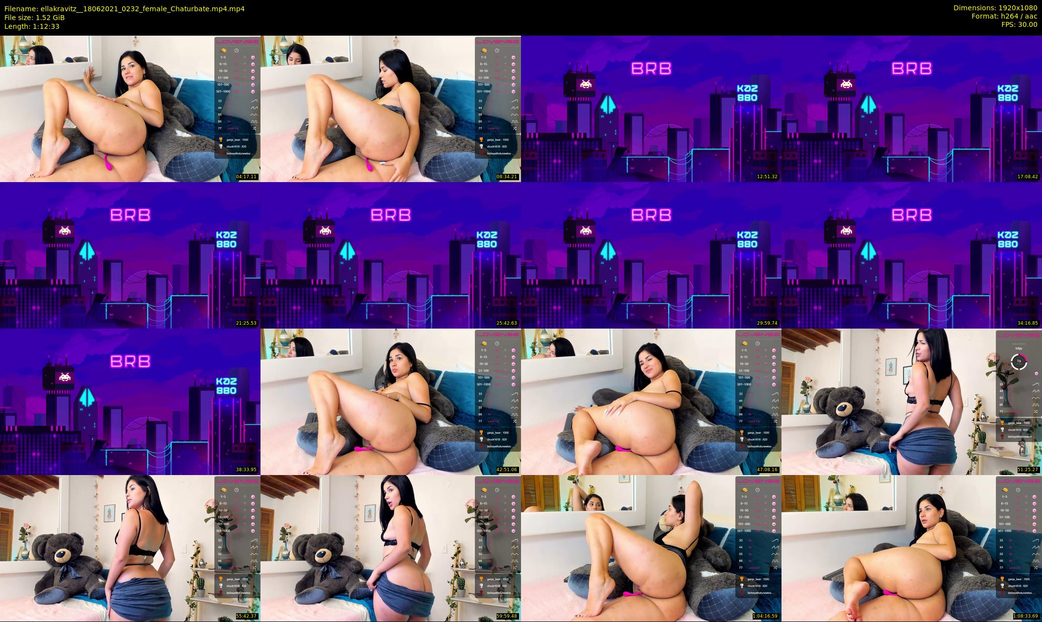 ellakravitz_ — 73 minute Chaturbate female cam show recording, 1080p, Jun 18, 2021