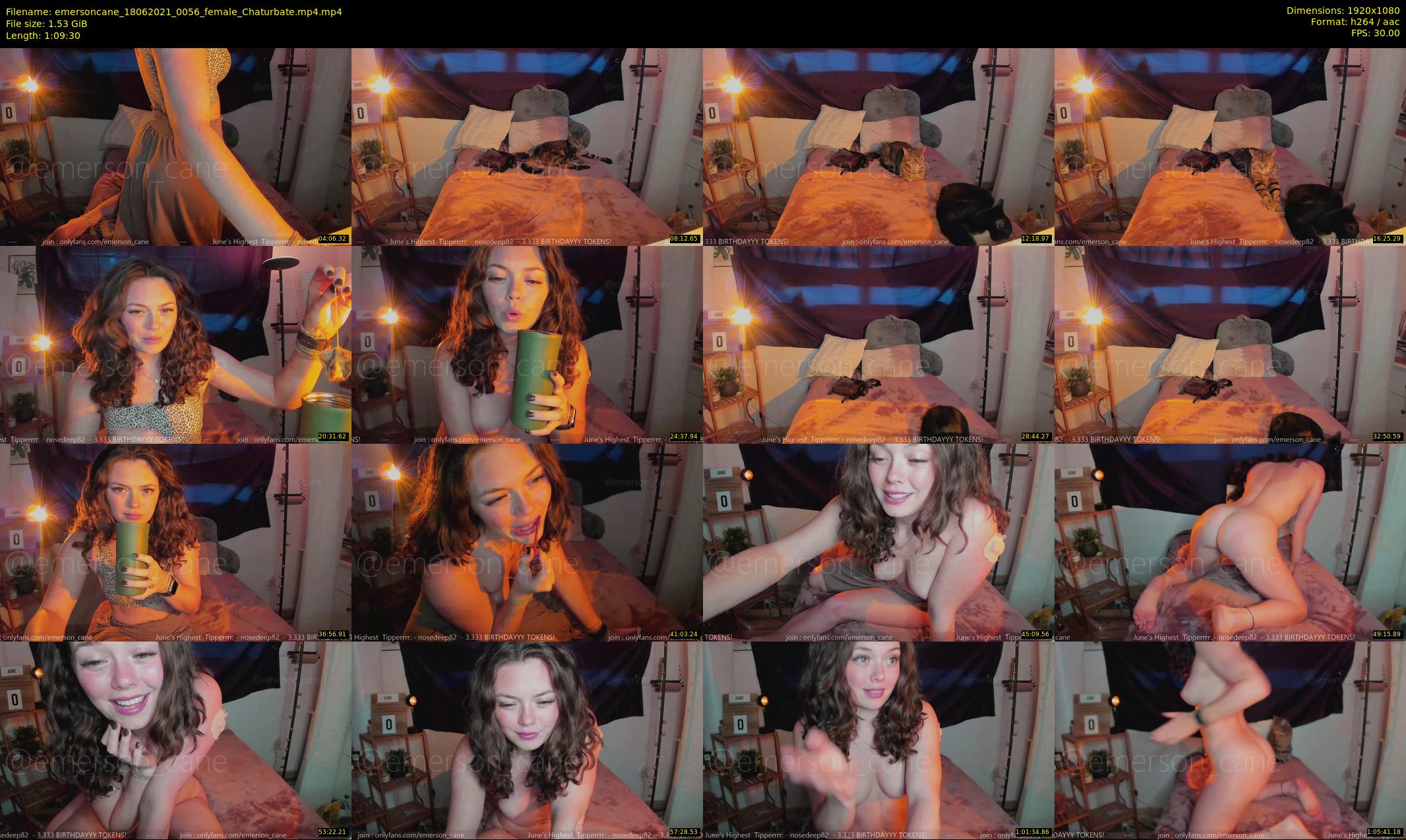 emersoncane — 70 minute Chaturbate female cam show recording, 1080p, Jun 18, 2021