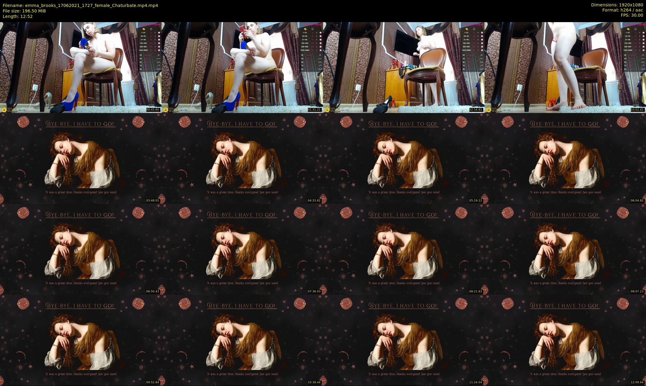 emma_brooks — 13 minute Chaturbate female cam show recording, 1080p, Jun 17, 2021